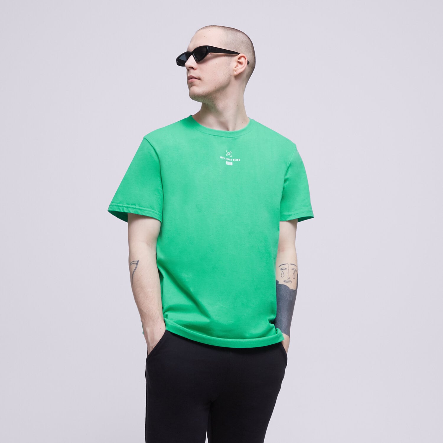 Koszulka, t-shirt sportowy męski CONFRONT T-SHIRT ESSENTIAL GREEN CF123TSM73002 ZIELONY