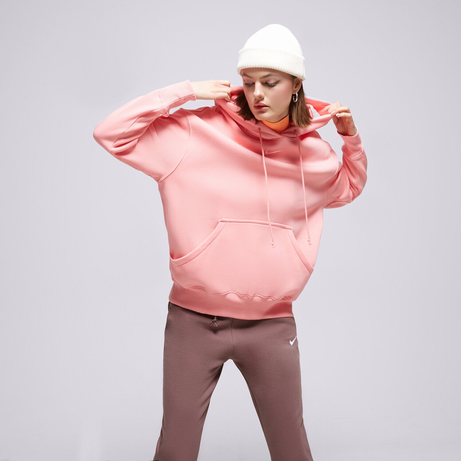 Bluza damska NIKE BLUZA Z KAPTUREM W NSW PHNX DQ5860-611 RÓŻOWY