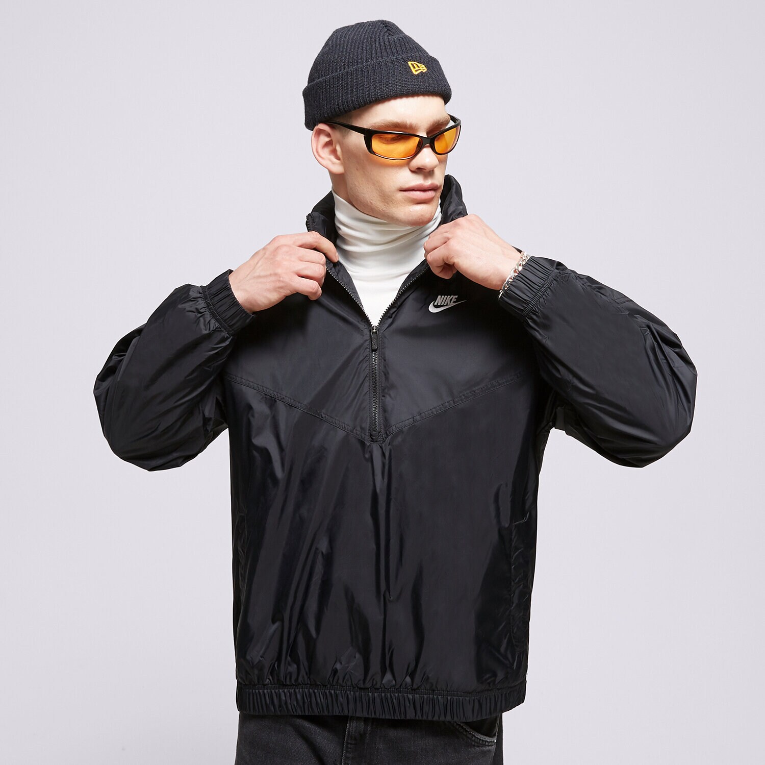 Kurtka wiosenna / jesienna męska NIKE KURTKA M NK WR ANORAK JKT DQ4910-010 CZARNY