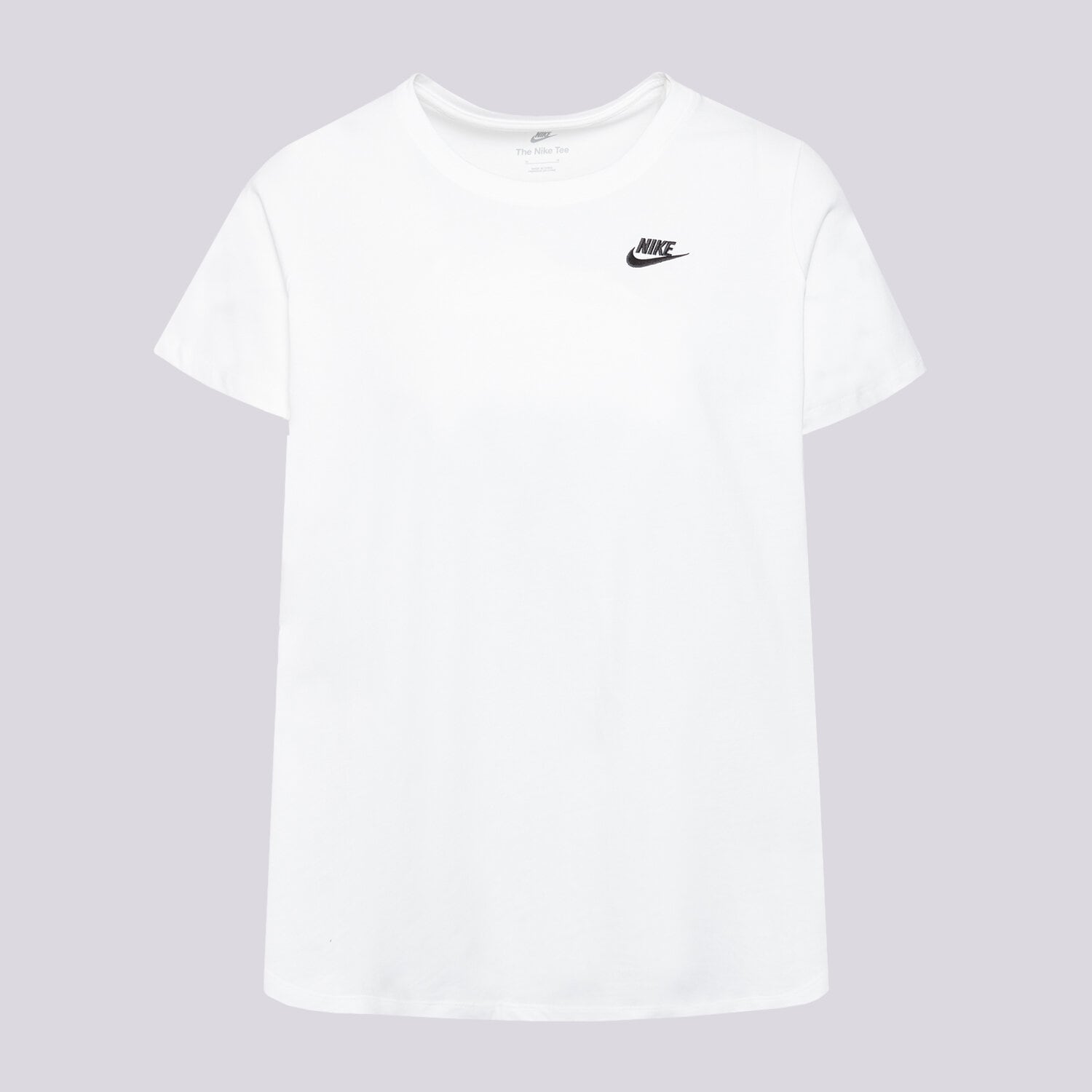 Koszulka, t-shirt damski NIKE T-SHIRT W NSW TEE CLUB SIZE PLUS FD0646-100 BIAŁY
