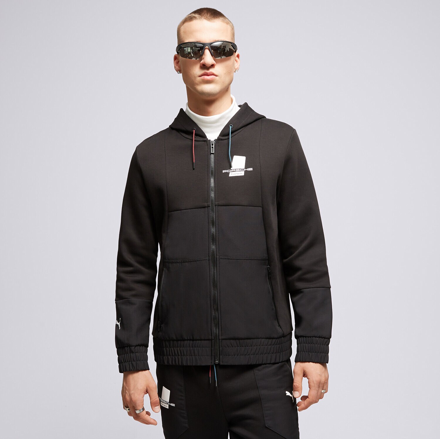 Bluza męska PUMA BLUZA Z KAPTUREM 531957 531957 01 CZARNY