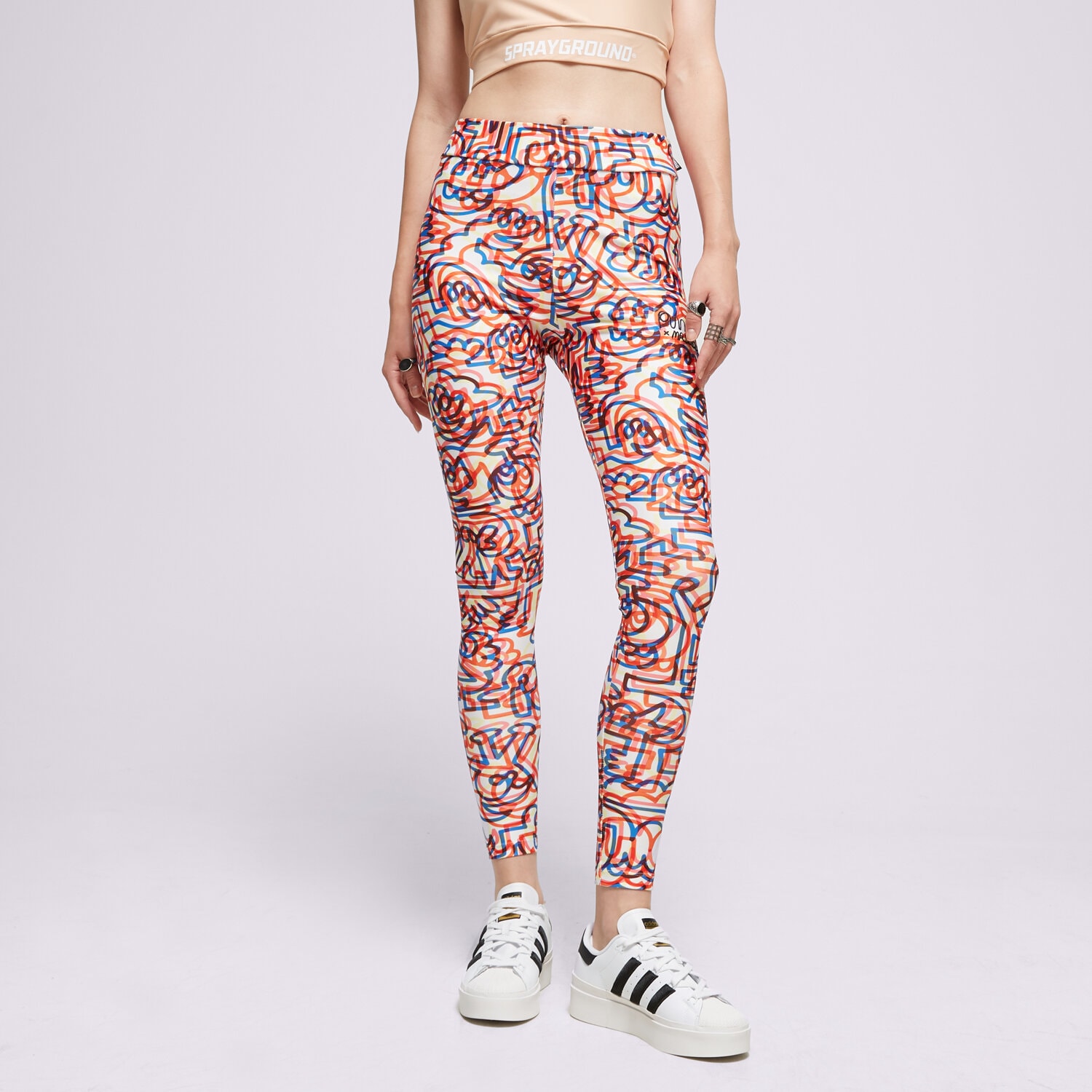 Spodnie sportowe damskie PUMA LEGGINGS 530662 530662 02 MULTICOLOR