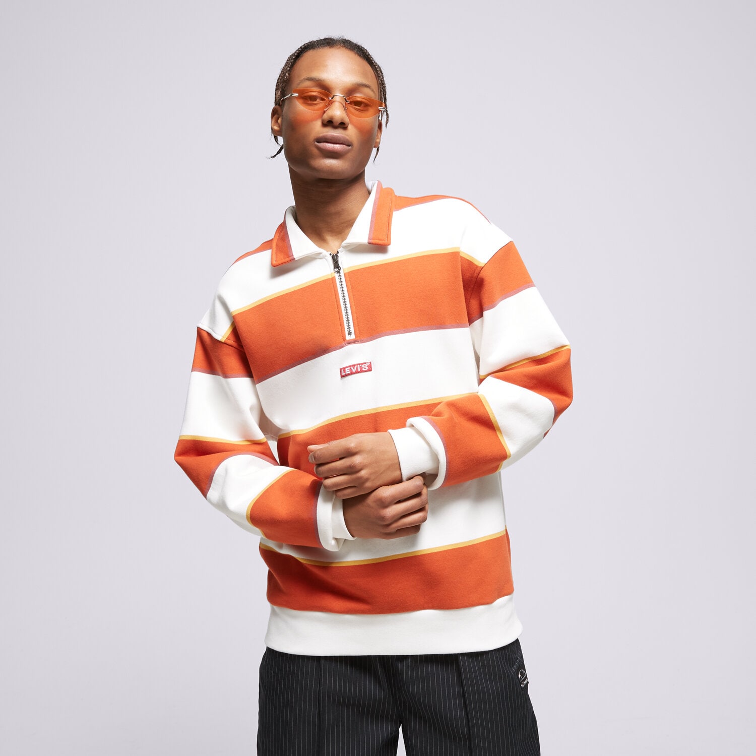 Bluza męska LEVI'S BLUZA RELAXED BABYTAB 1/4 ZIP A51560000 MULTICOLOR