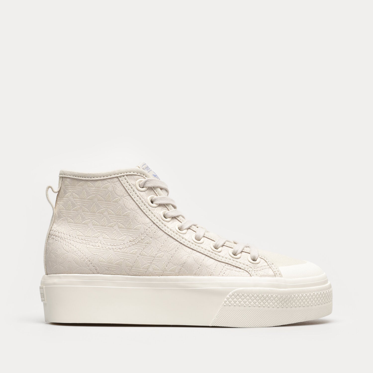 Damskie trampki, tenisówki ADIDAS NIZZA PLATFORM MID W HQ1986 BEŻOWY