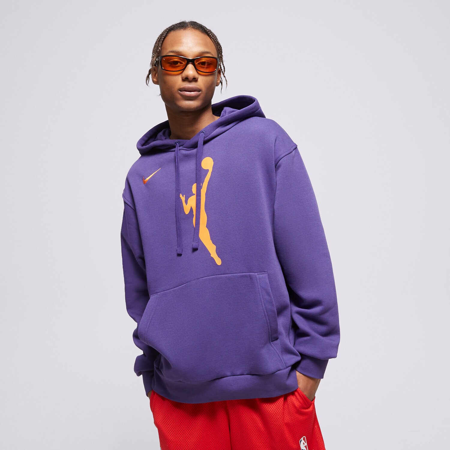 Bluza męska NIKE BLUZA Z KAPTUREM WNBA M NK PO FLC ESSNTL W13 NBA DR9596-566 NIEBIESKI
