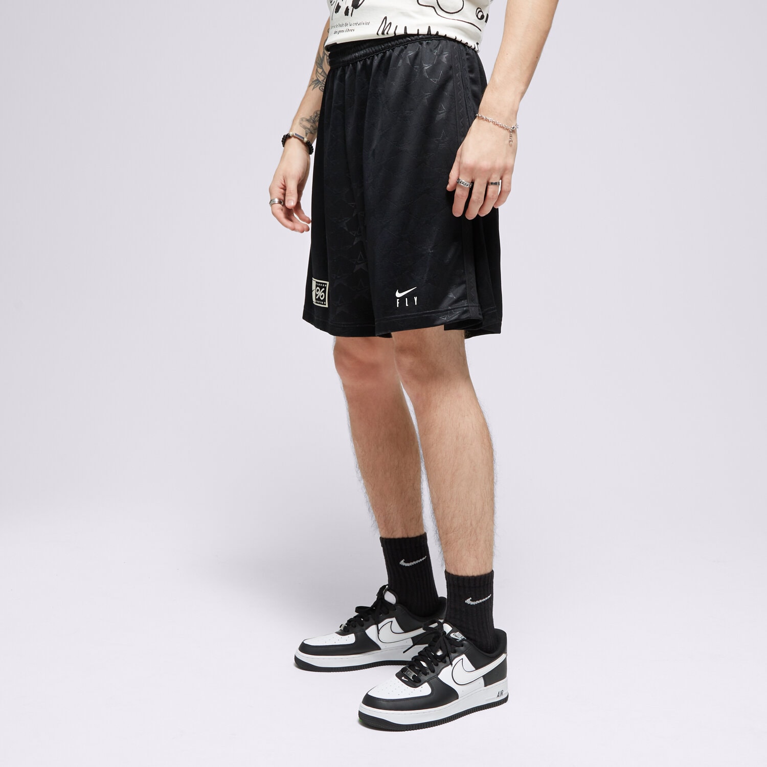 Krótkie spodenki, szorty męskie NIKE SZORTY W NK SEASONAL NBA DX3948-010 CZARNY