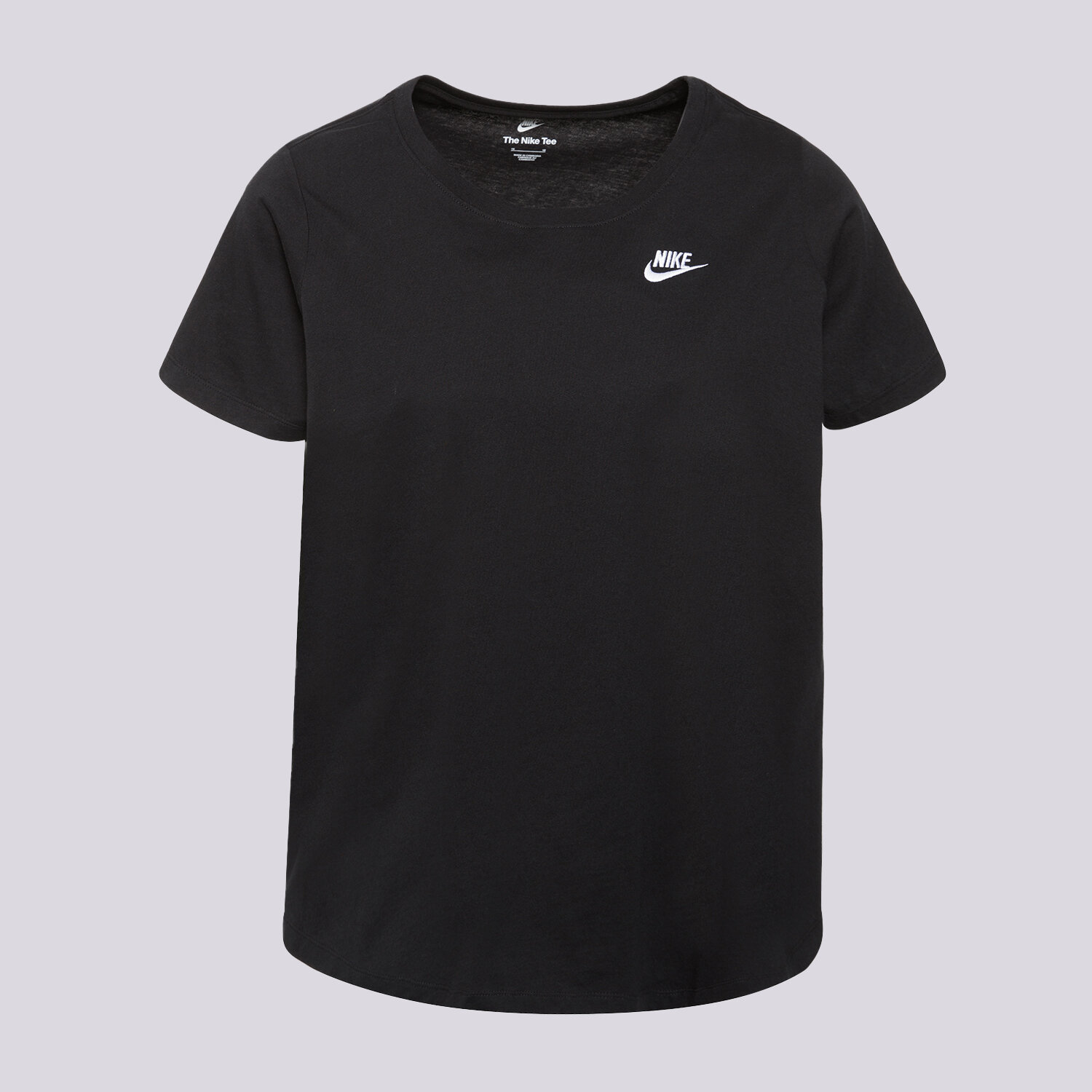 Koszulka, t-shirt damski NIKE T-SHIRT W NSW TEE CLUB SIZE PLUS FD0646-010 CZARNY