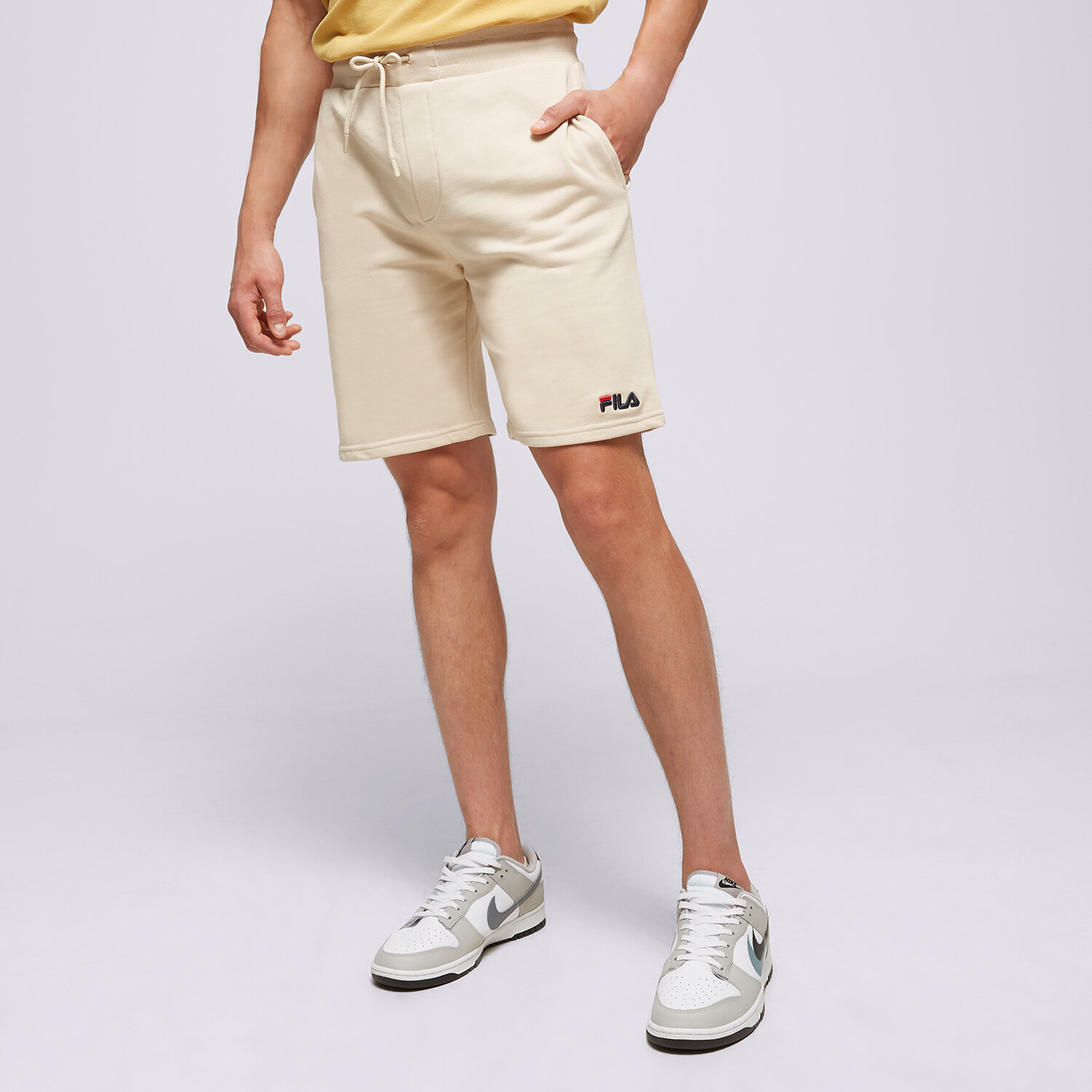 Krótkie spodenki, szorty męskie FILA SZORTY YELE SS23SPM230513 SZARY