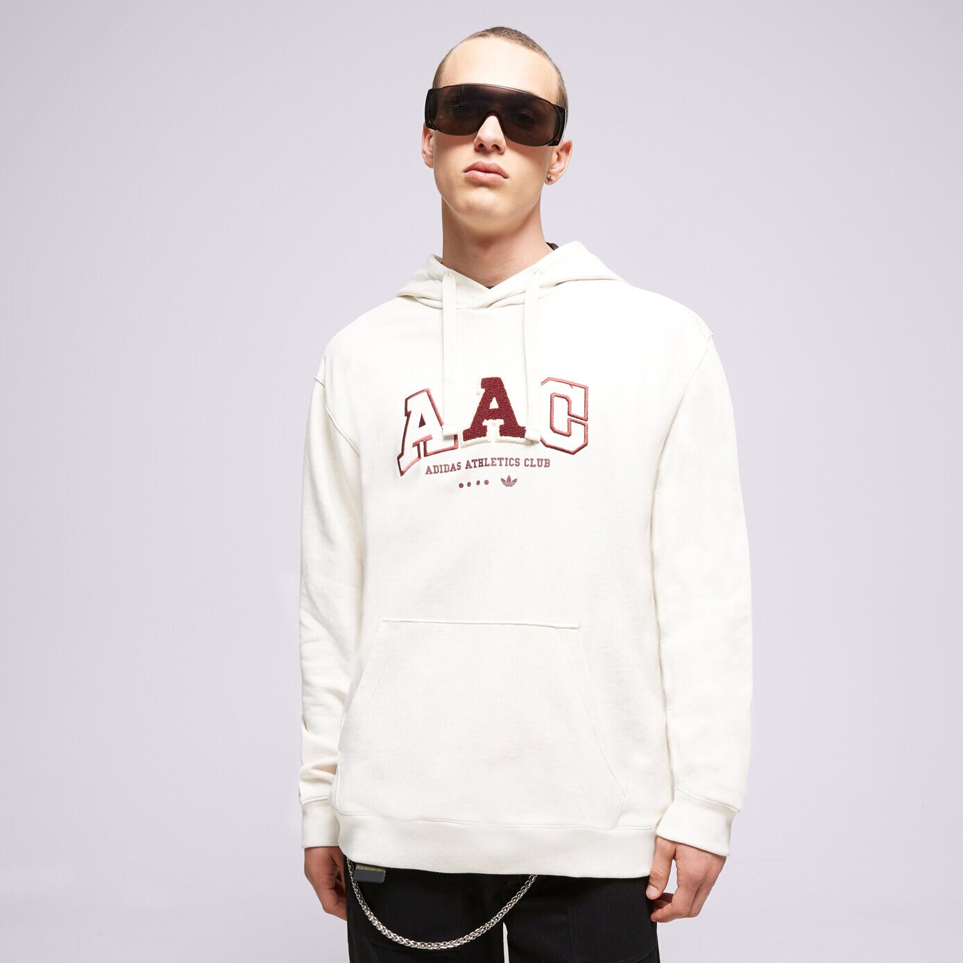 Bluza męska ADIDAS BLUZA Z KAPTUREM METRO AAC HOOD IC8382 BIAŁY
