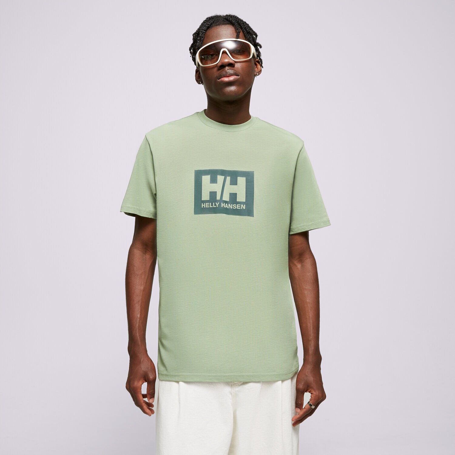 Koszulka, t-shirt sportowy męski HELLY HANSEN T-SHIRT HH BOX T 53285406 ZIELONY