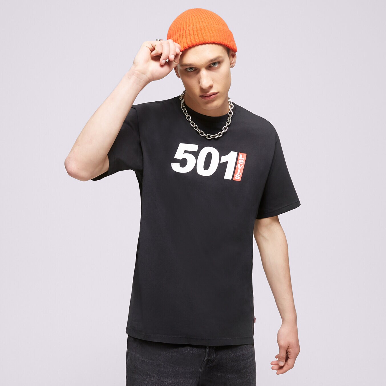 Koszulka, t-shirt sportowy męski LEVI'S T-SHIRT VINTAGE FIT GRAPHIC 501 ANNIVERSARY 87373-0082 MULTICOLOR