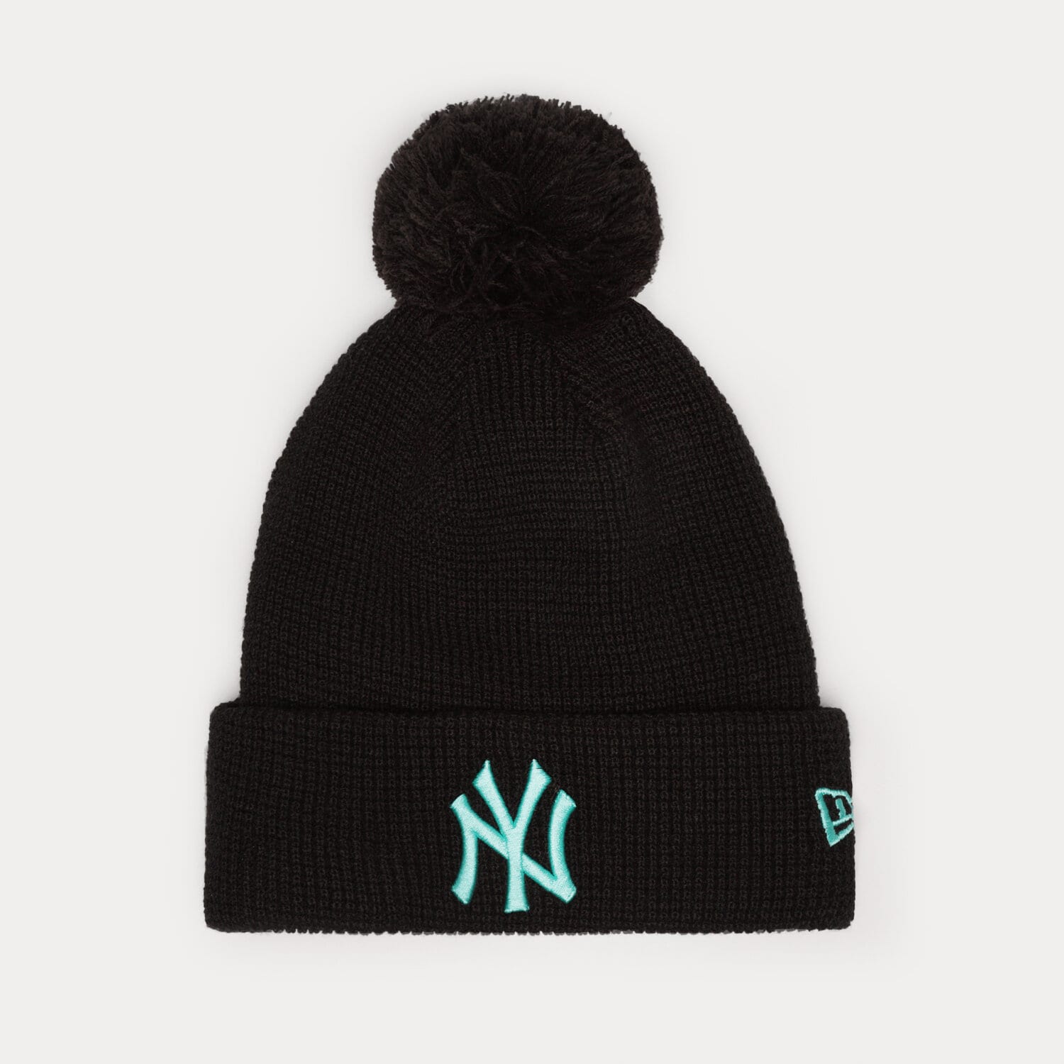 Czapka zimowa męska NEW ERA CZAPKA POP BOBBLE BEANIE NYY NEW YORK YANKEES BLK 60285009 CZARNY