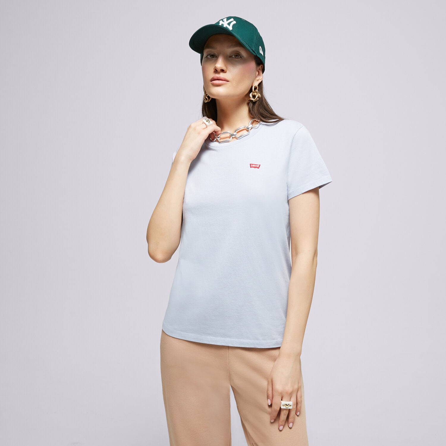 Koszulka, t-shirt damski LEVI'S T-SHIRT PERFECT TEE 39185-0210 NIEBIESKI