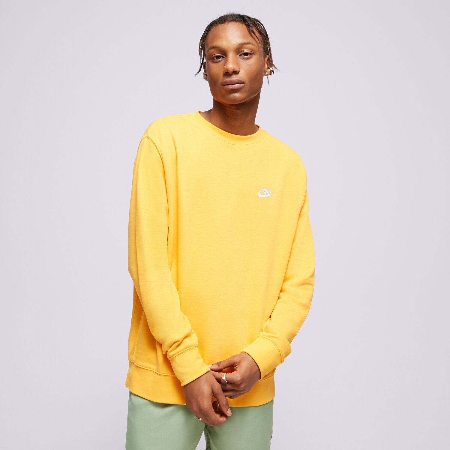 Bluza męska NIKE BLUZA NIKE SPORTSWEAR CLUB BV2666-717 POMARAŃCZOWY