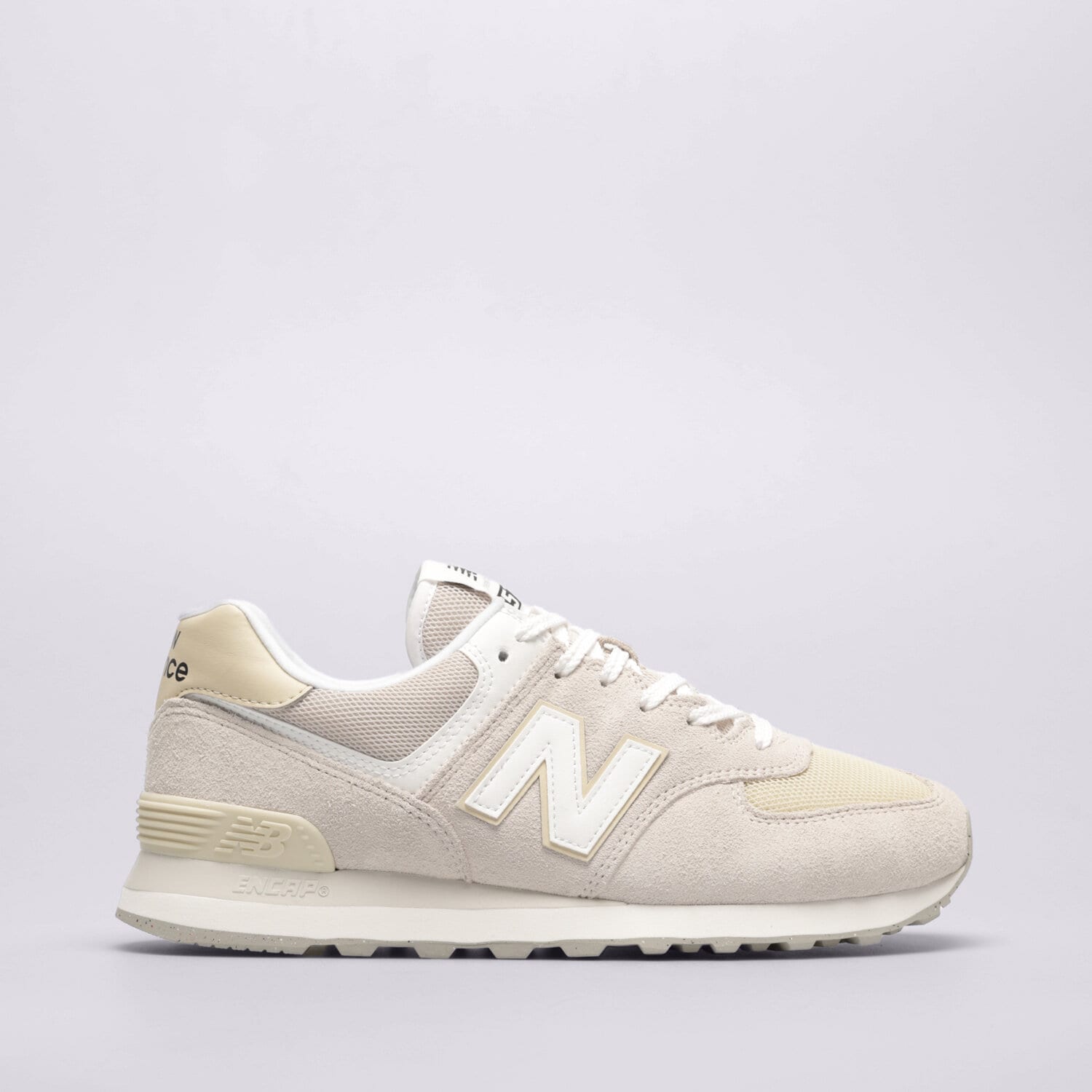 Buty sneakersy męskie NEW BALANCE 574 U574FOG KREMOWY