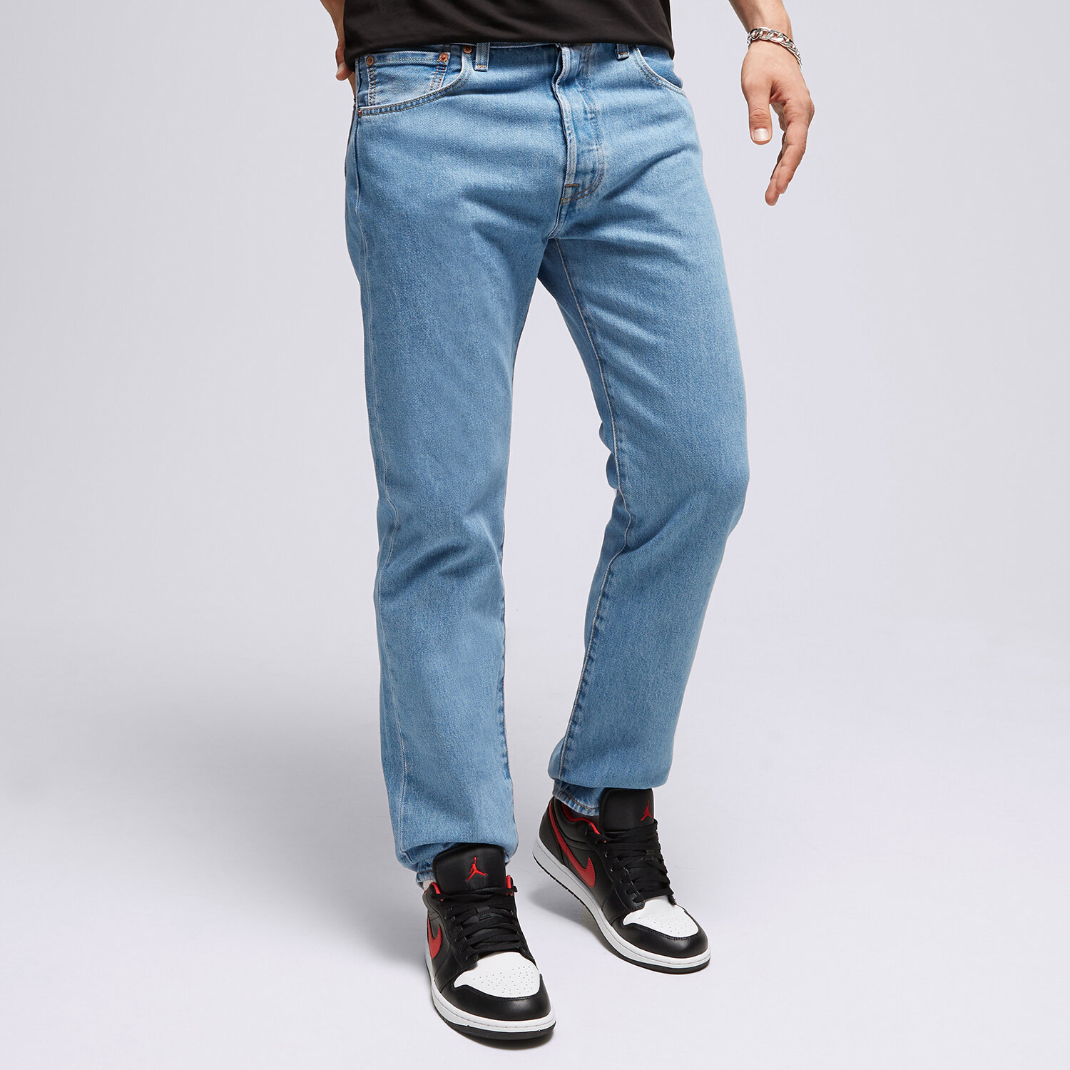 Spodnie sportowe męskie LEVI'S SPODNIE 501® 93 STRAIGHT LIGHT INDIGO 79830-0274 NIEBIESKI
