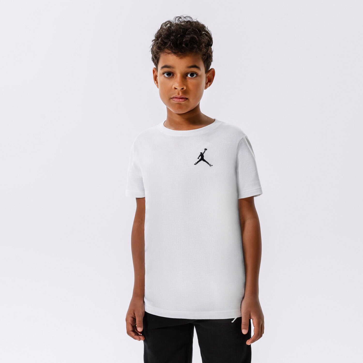 Koszulka, t-shirt dla dzieci JORDAN T-SHIRT JUMPMAN AIR EMB BOY 95A873-001 BIAŁY