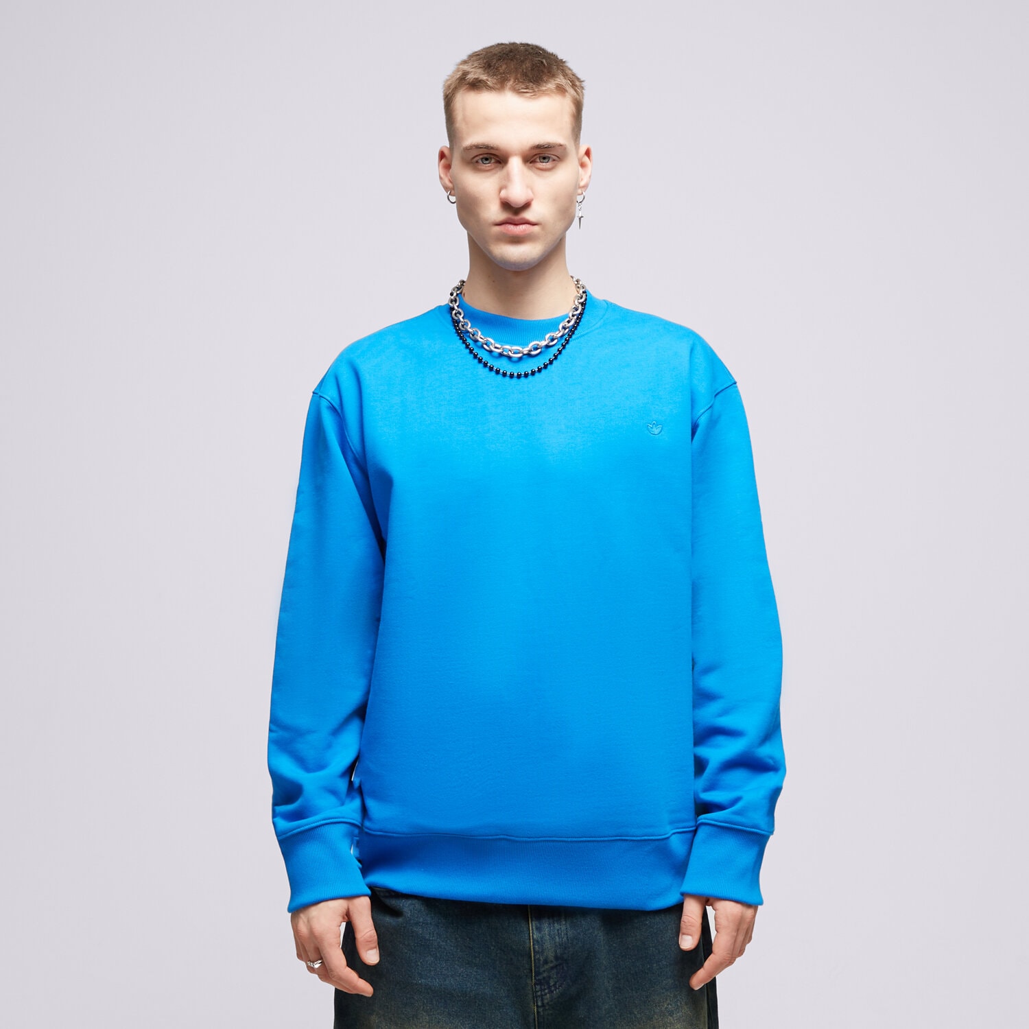 Bluza męska ADIDAS BLUZA C CREW IM2114 NIEBIESKI