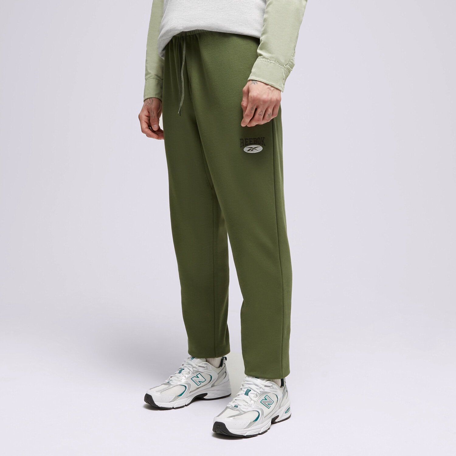 Spodnie sportowe męskie REEBOK SPODNIE CL AE PANT 100034577 KHAKI