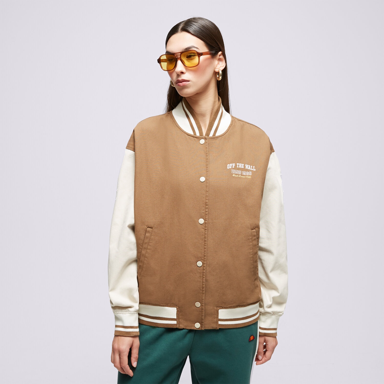 Kurtka wiosenna / jesienna damska VANS KURTKA MUSIC LOVERS CLUB VN0007580E01 BRĄZOWY