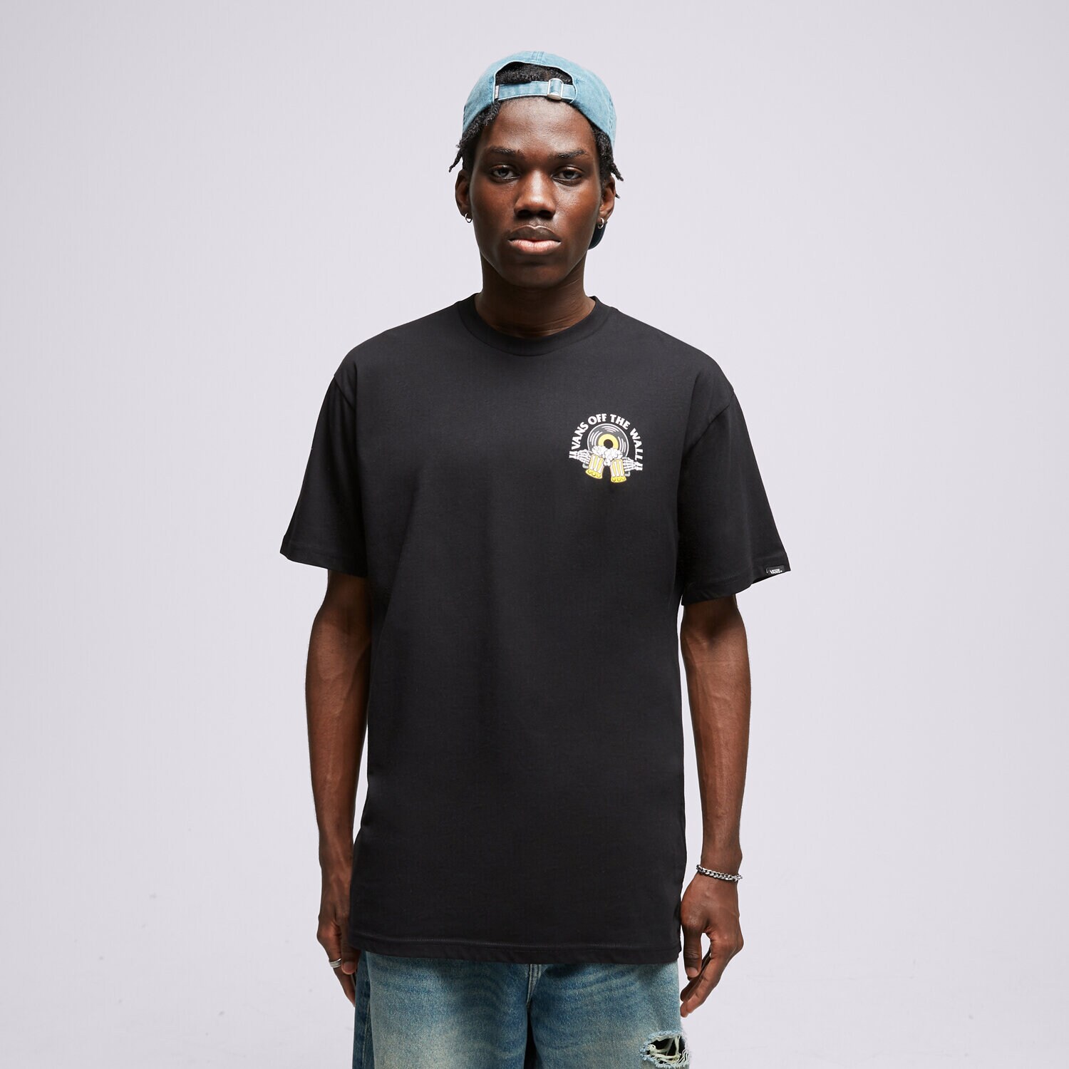 Koszulka, t-shirt sportowy męski VANS T-SHIRT BREW BROS TUNES VN0008EXBLK1 MULTICOLOR