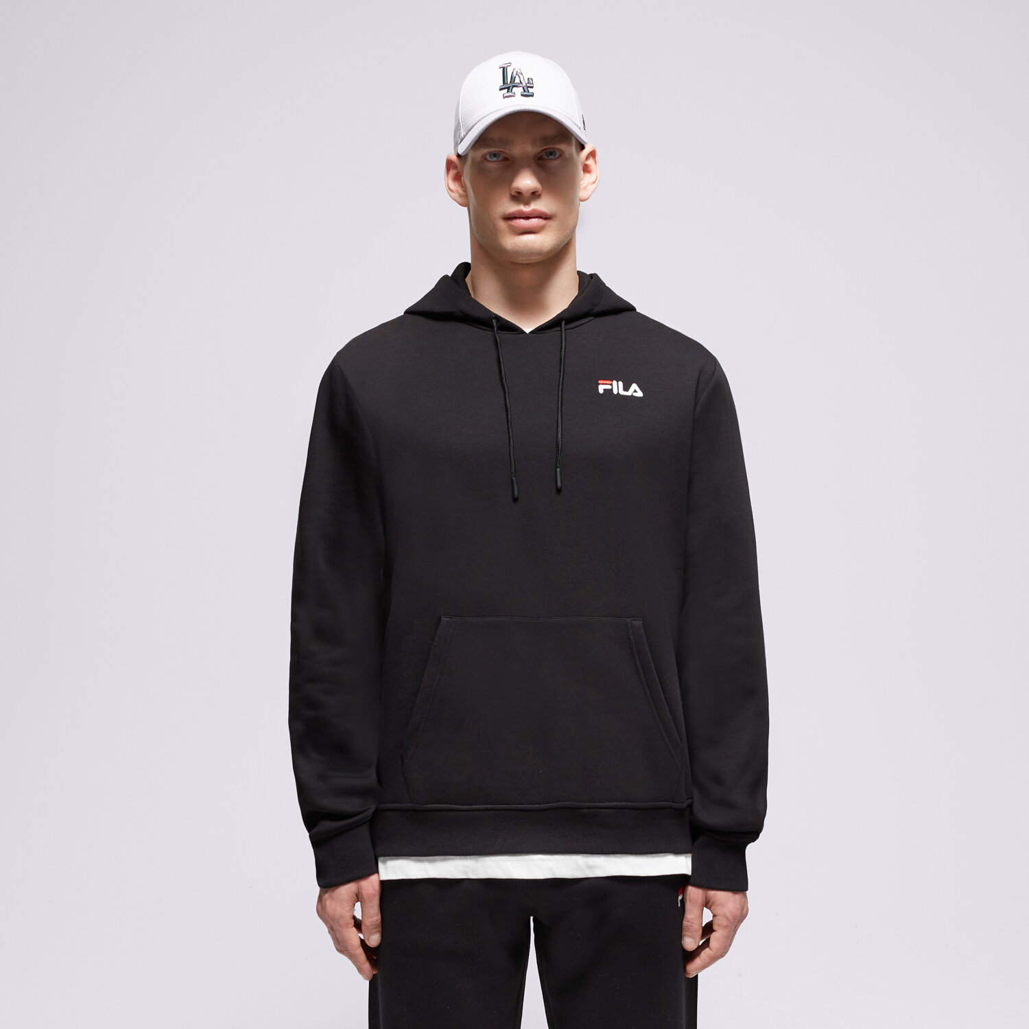 Bluza męska FILA BLUZA Z KAPTUREM RENDER  FW23SPM198000 CZARNY