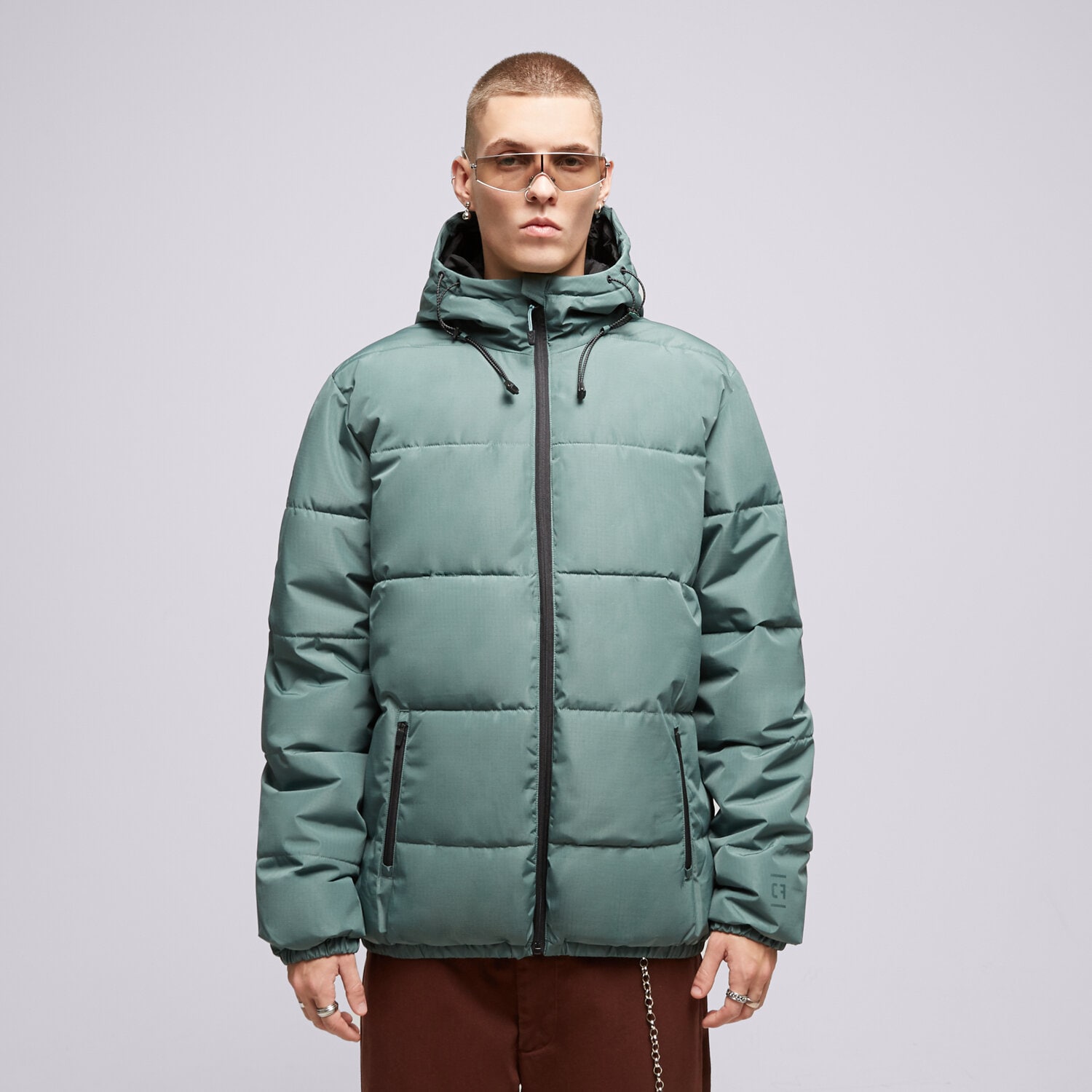 Kurtka zimowa męska CONFRONT KURTKA ESSENTIAL JACKET GREEN CF323KUM18002 ZIELONY