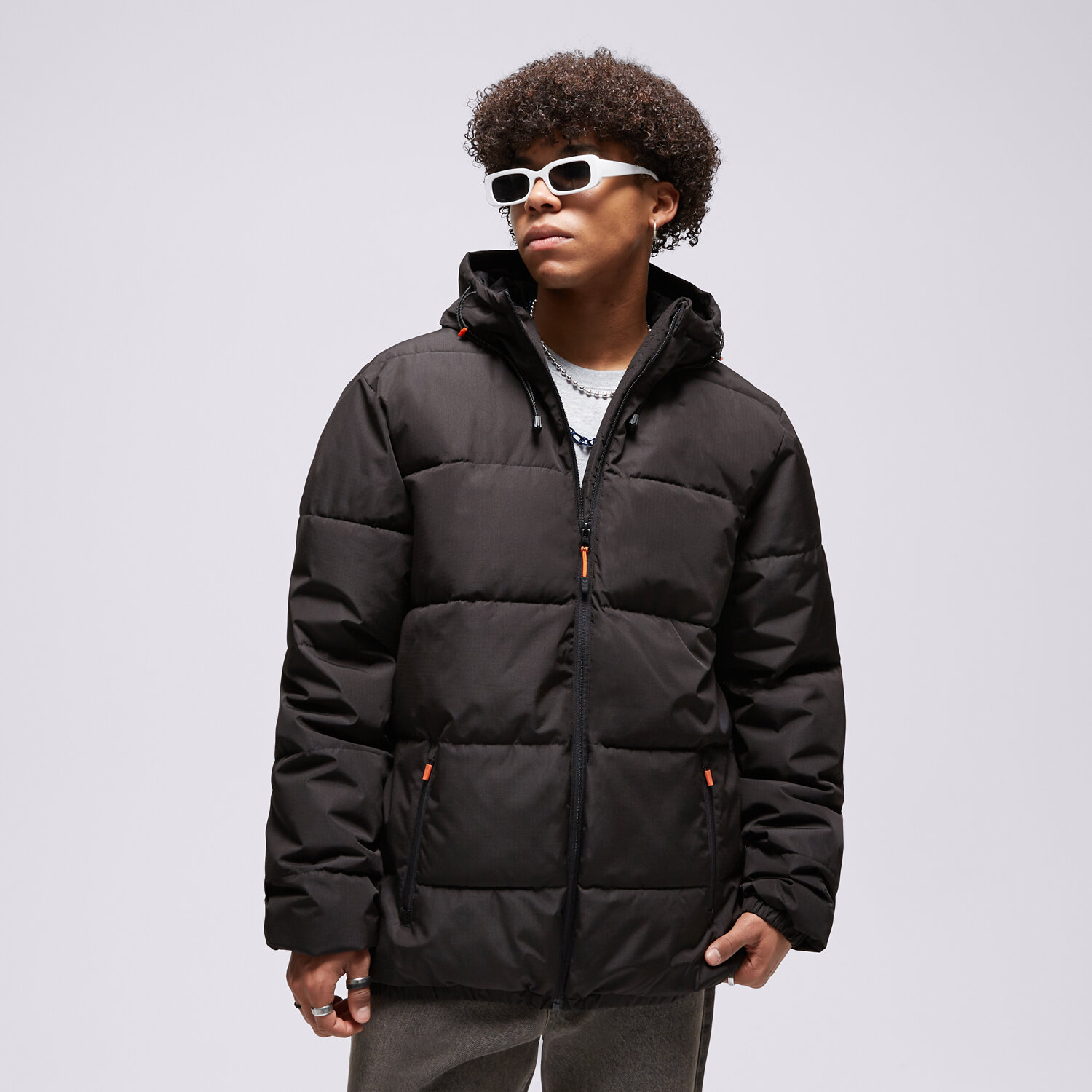 Kurtka zimowa męska CONFRONT KURTKA ESSENTIAL JACKET BLACK CF323KUM18001 CZARNY