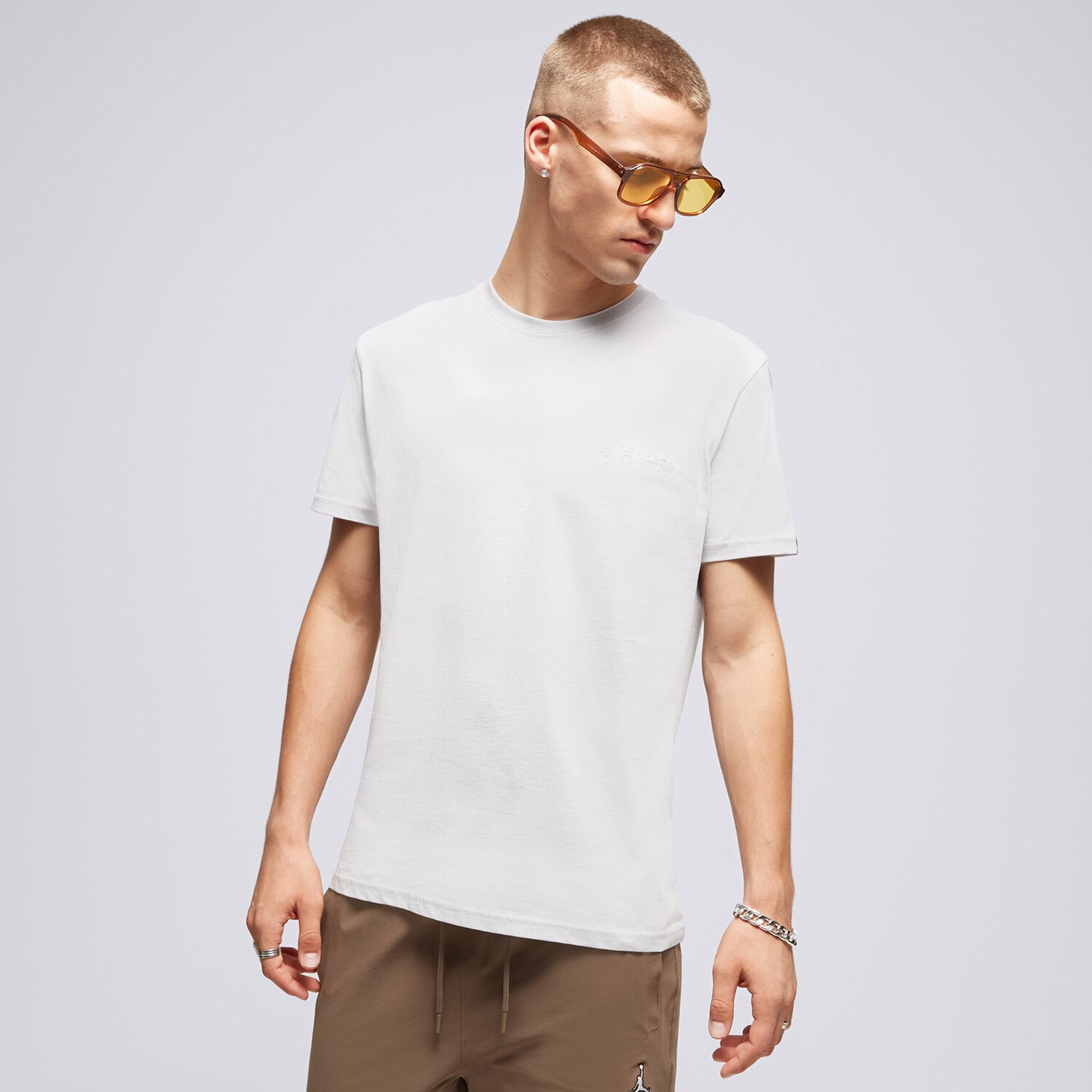 Koszulka, t-shirt sportowy męski ALPHA INDUSTRIES T SHIRT AIR FORCE 138505666 BIAŁY