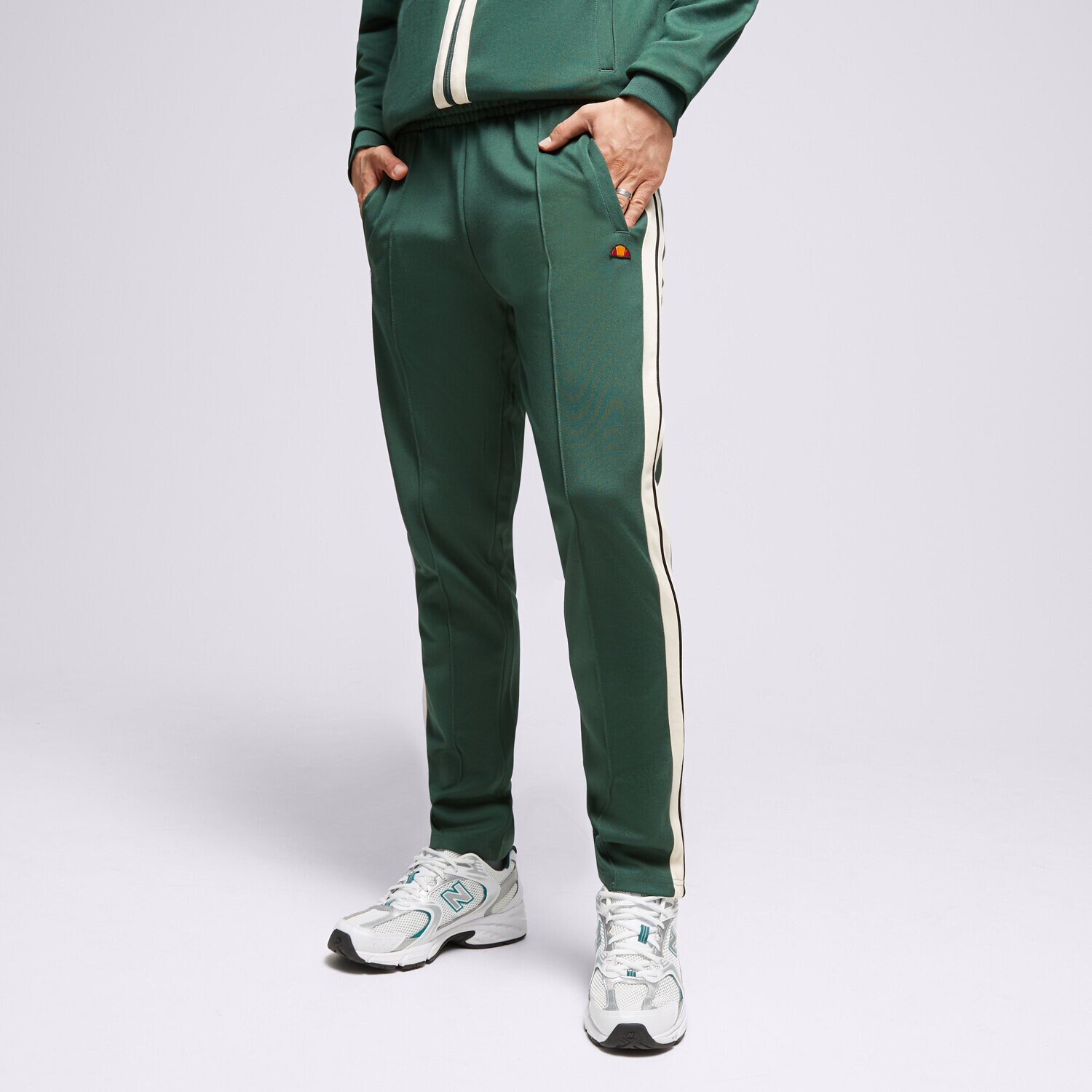 Spodnie sportowe męskie ELLESSE SPODNIE LUXOR TRACK PANT DGREEN SHT19004502 ZIELONY