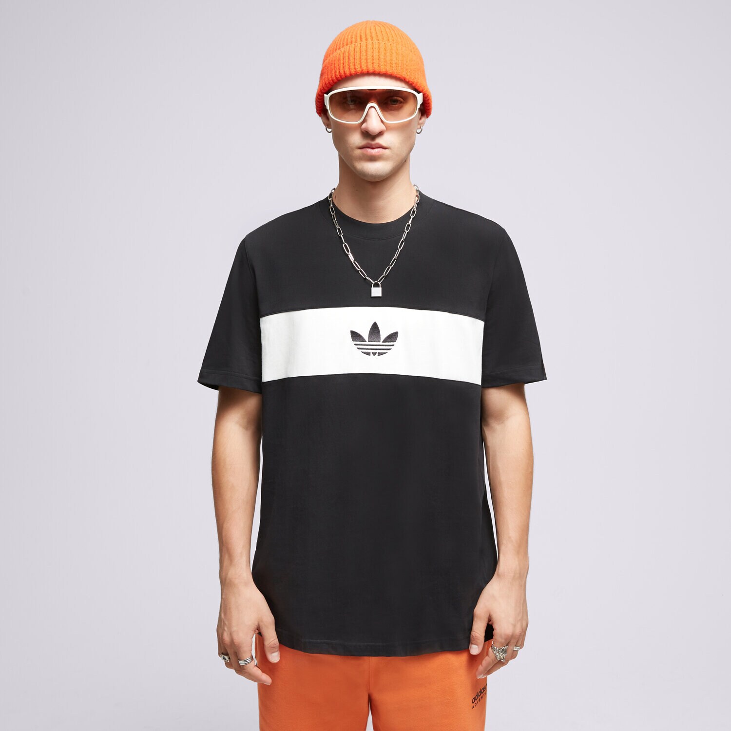 Koszulka, t-shirt sportowy męski ADIDAS T-SHIRT NY TEE HZ0703 CZARNY