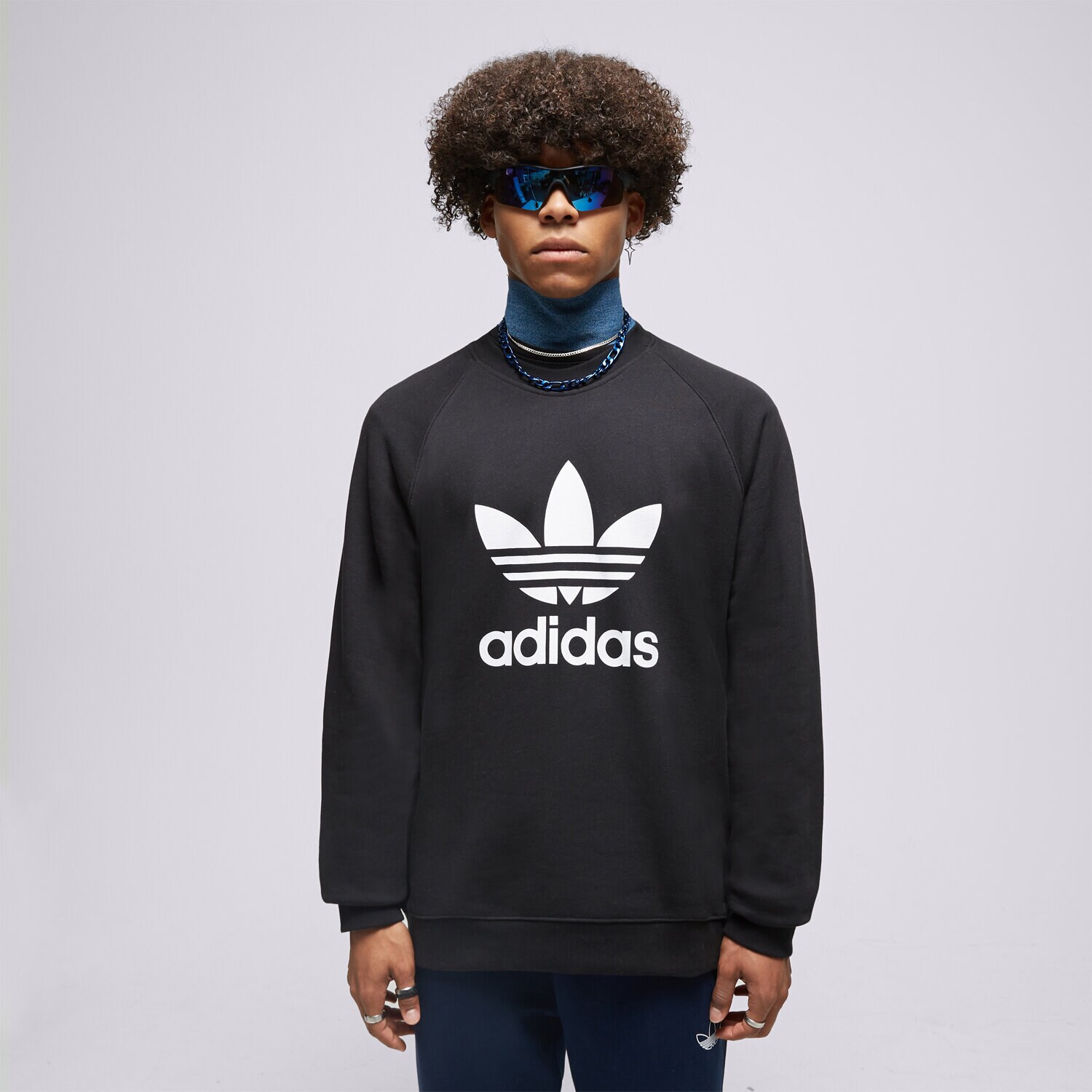 Bluza męska ADIDAS BLUZA TREFOIL CREW IM4500 CZARNY