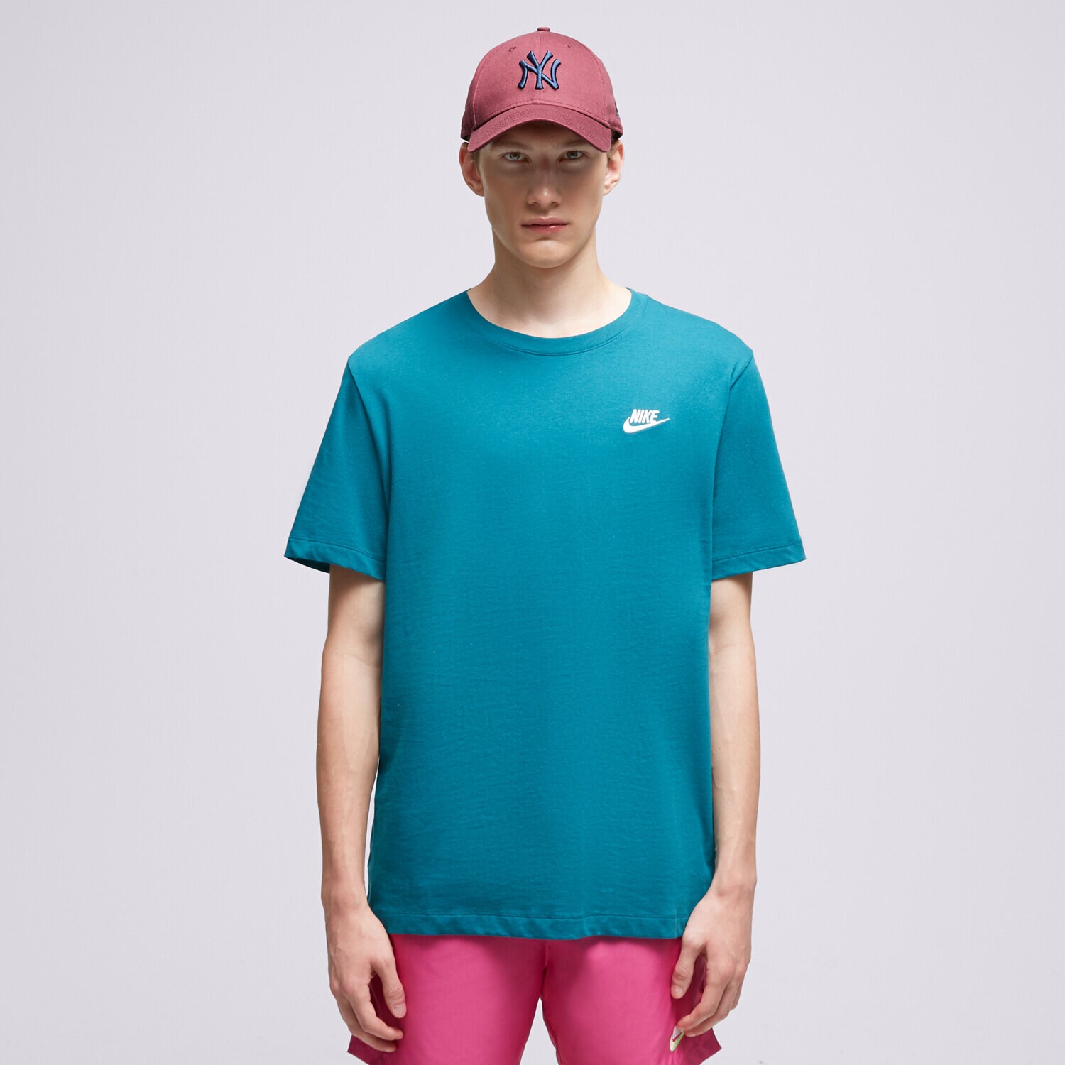 Koszulka, t-shirt sportowy męski NIKE T-SHIRT NIKE SPORTSWEAR CLUB AR4997-381 NIEBIESKI