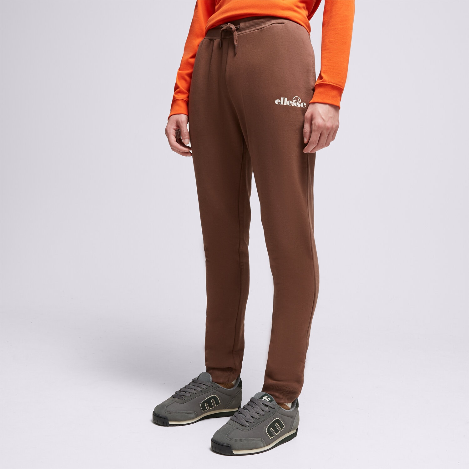 Spodnie sportowe męskie ELLESSE SPODNIE CRAVO JOG PANT D BRWN SHT16465202 BRĄZOWY