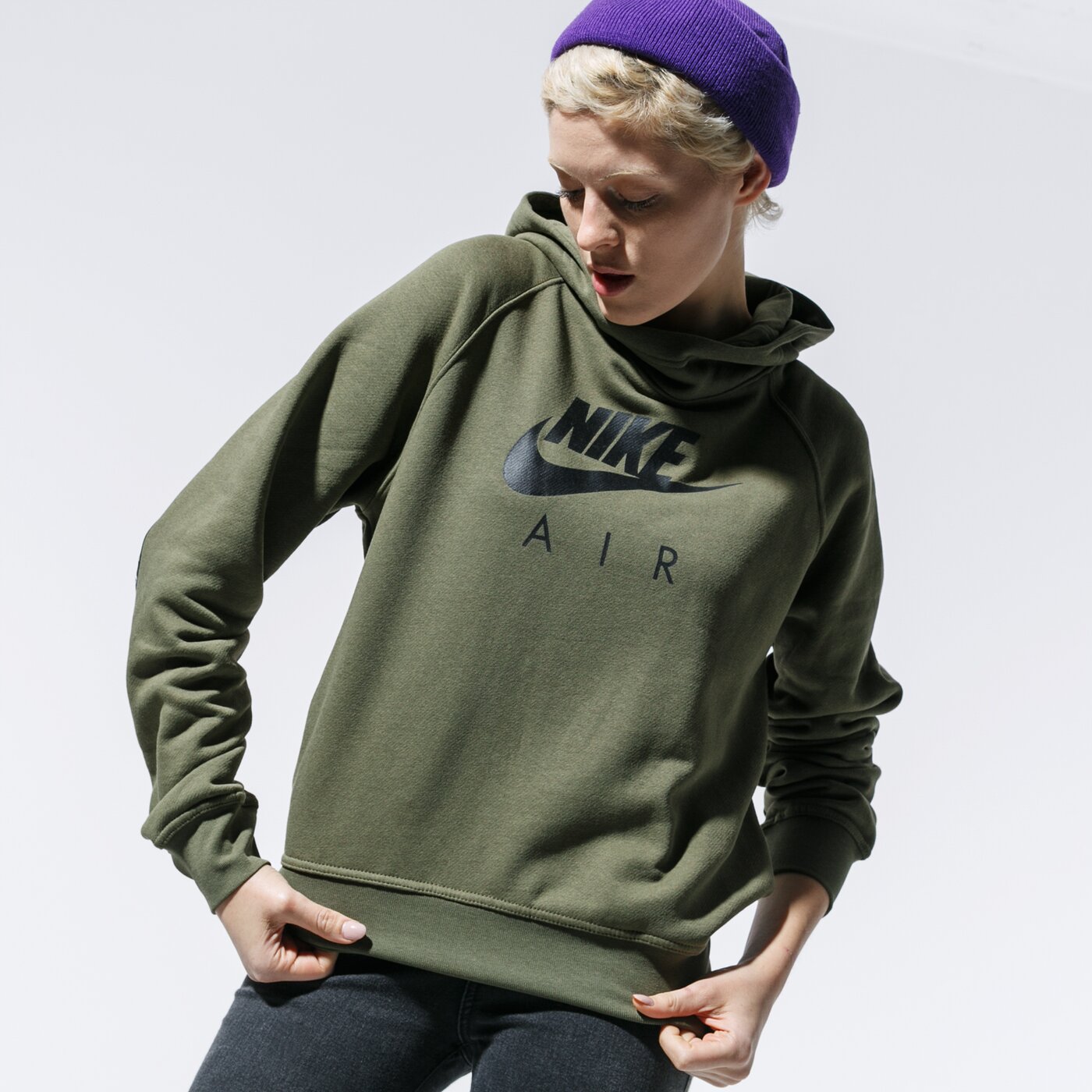 nike bluza w nsw air hoodie fz bb
