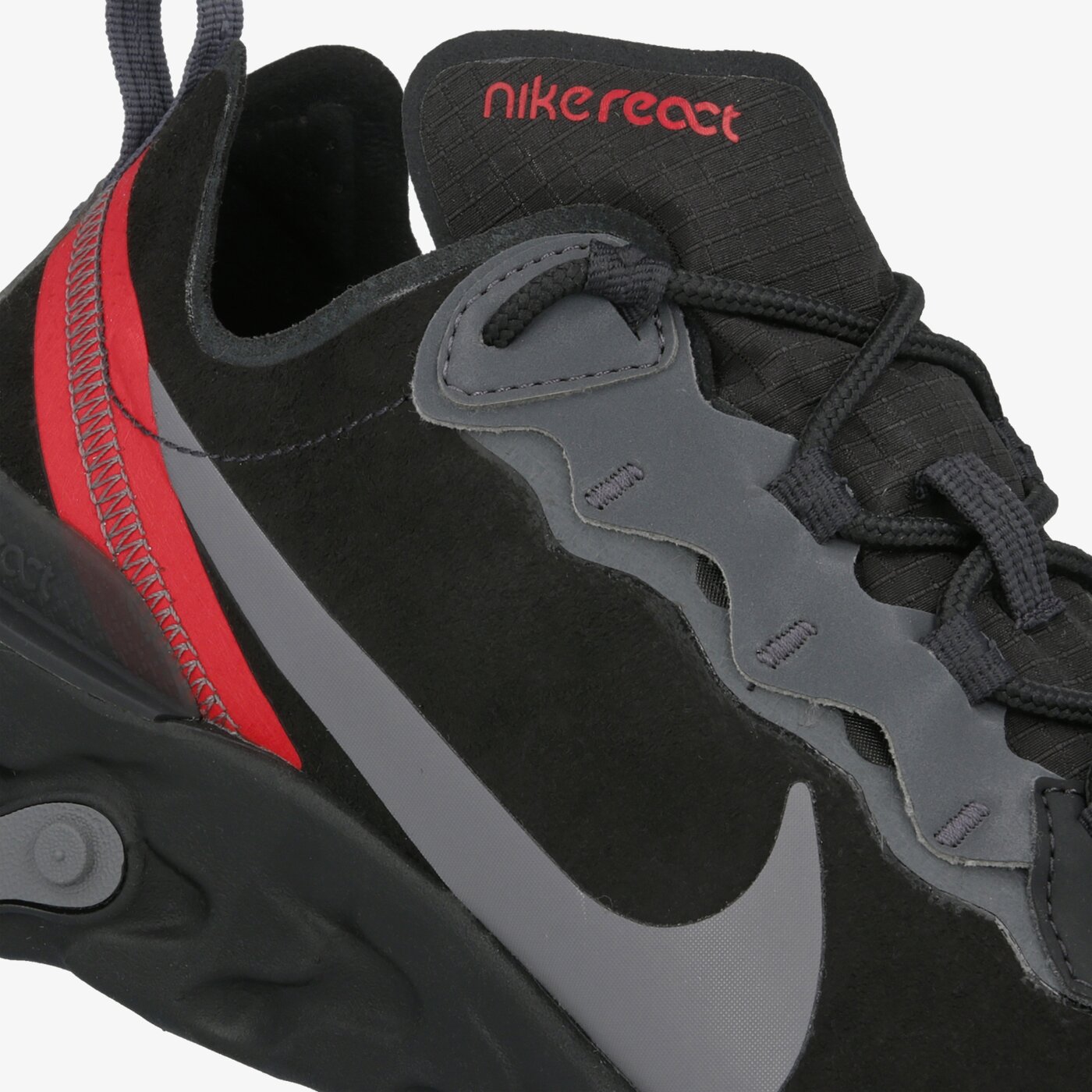 NIKE REACT ELEMENT 55 AS CQ6366001 | kolor CZARNY | Męskie Buty Męskie Nike React Element 55 CQ6366 001 (Czerwony