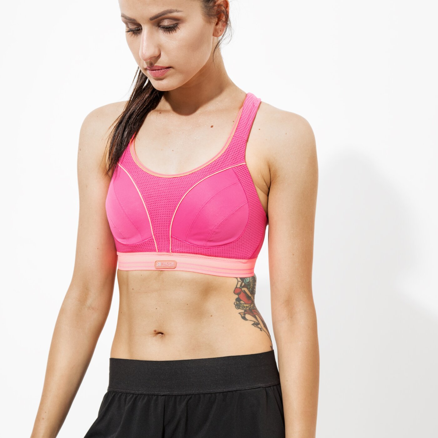SHOCK ABSORBER BRA ULTIMATE RUNNING S504404M kolor różowy Damskie T