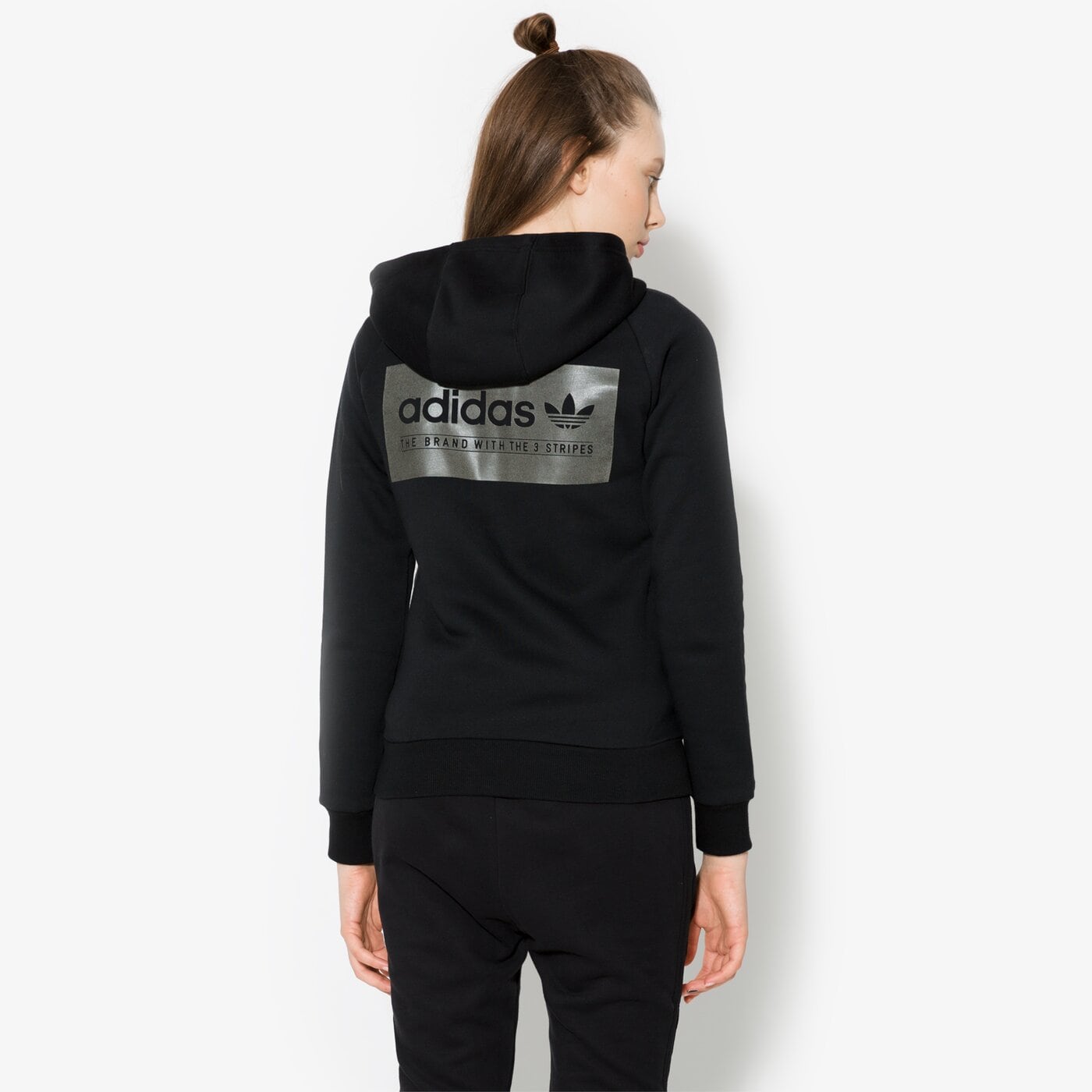 ADIDAS BLUZA FZ HOODIE FLE BR6337 kolor czarny Damskie Bluzy