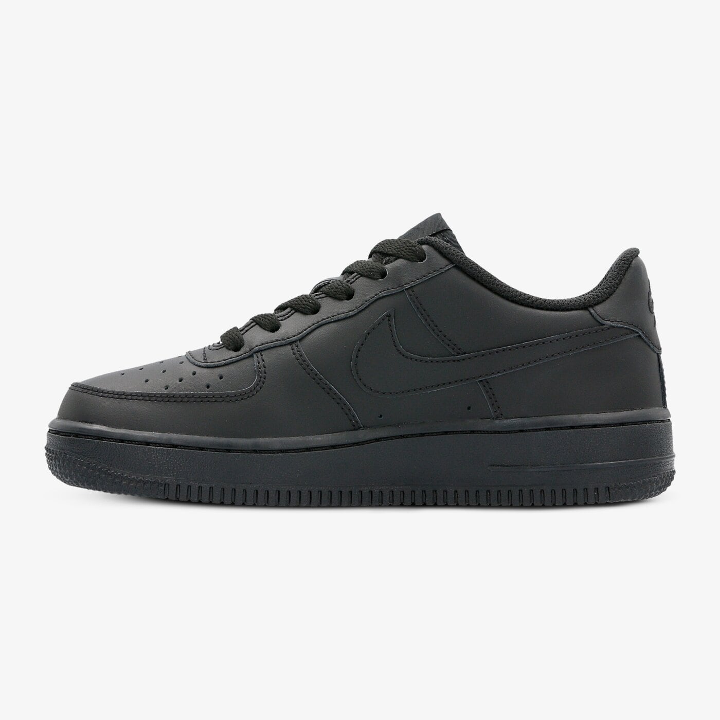 NIKE AIR FORCE 1 (GS) 314192 009 | kolor CZARNY | Dziecięce Buty damskie NIKE AIR FORCE czarne 314192 009 38,5