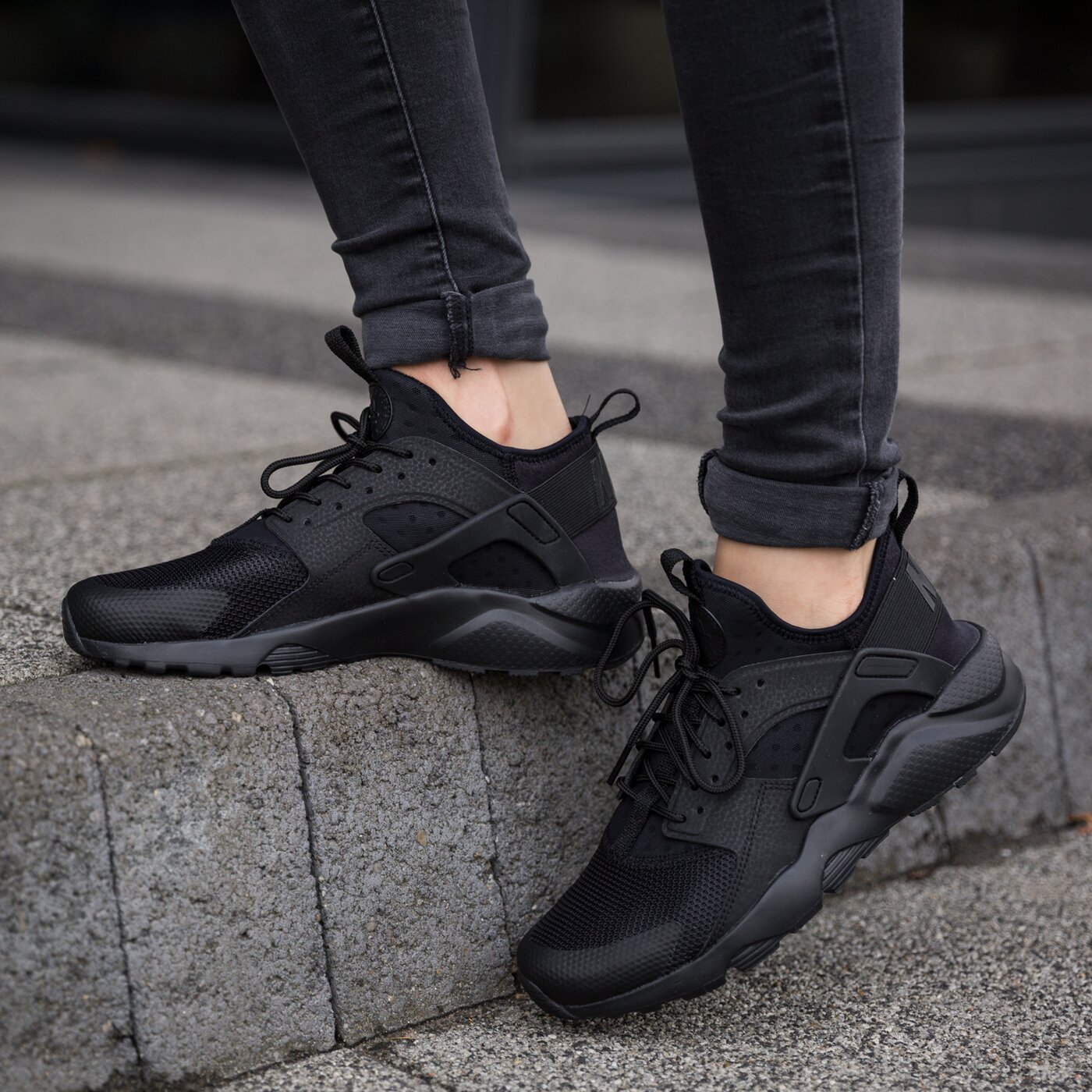 nike air huarache run ultra czarne