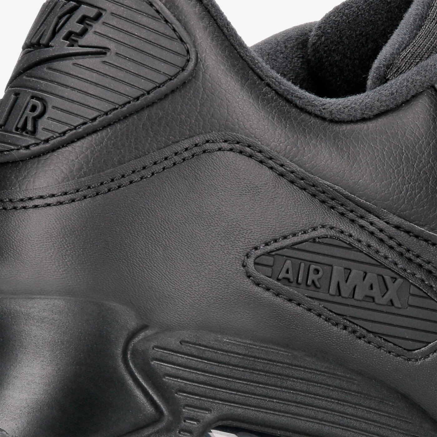 Buty Nike Air Max 90 Leather męskie całe czarne skórzane Buty Nike Air Max 90 Leather (302519001,302519 001) Czarne