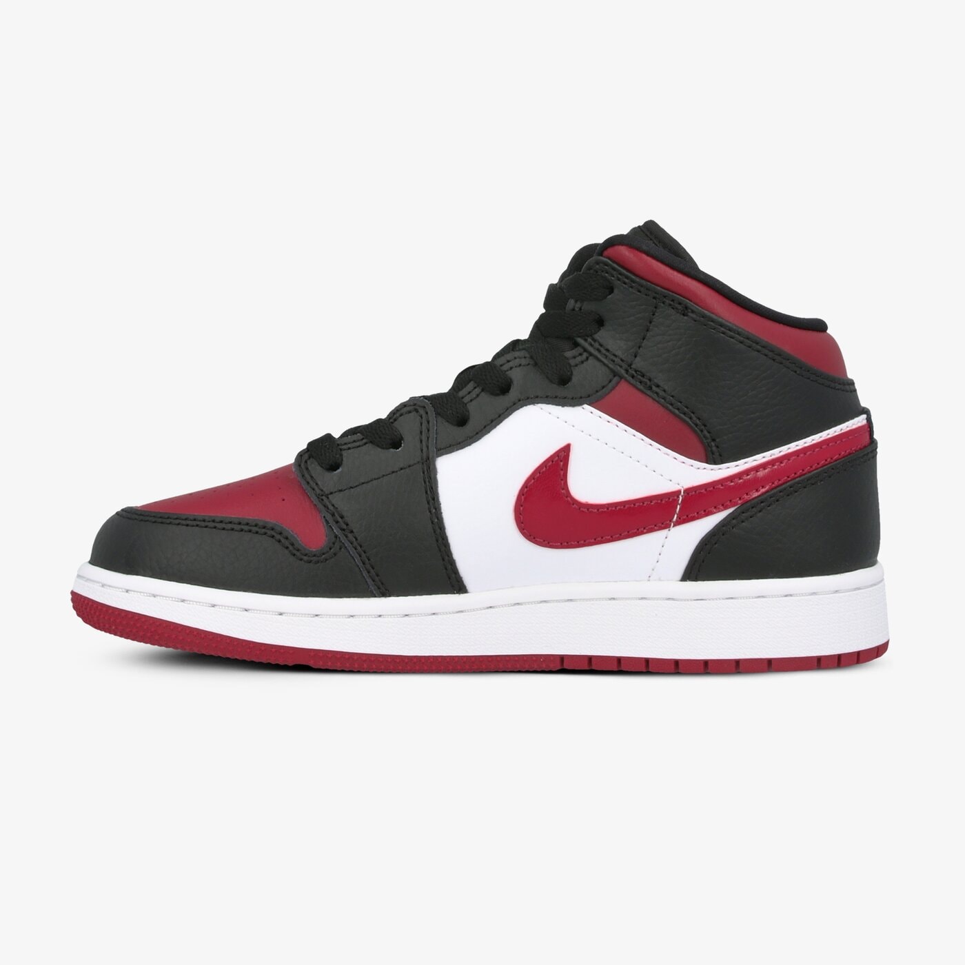 jordan 1 mid black chile red