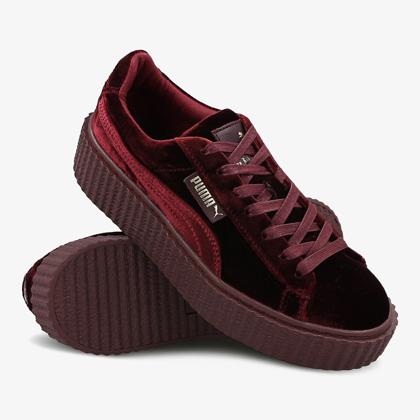 puma burgundy creepers