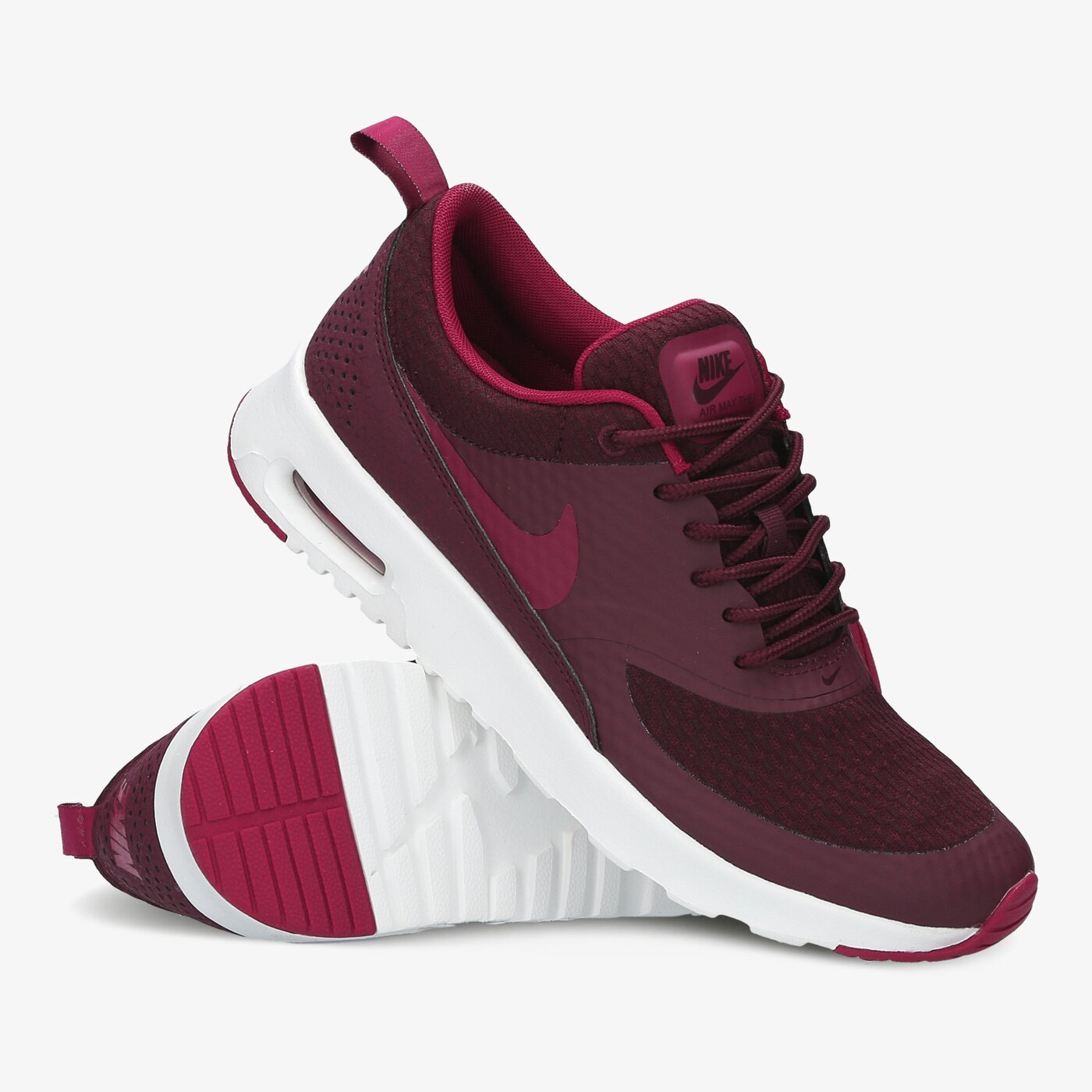NIKE W AIR MAX THEA TXT 819639600 | kolor czerwony | Damskie NIKE W AIR MAX THEA TXT 819639600 | kolor CZERWONY | Damskie