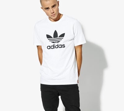 ADIDAS T-SHIRT SS TREFOIL T-SHIRT ADICOLOR CW0710 | kolor BIAŁY | Męskie  T-shirty | Odzież w ✪ Sklep Sizeer ✪