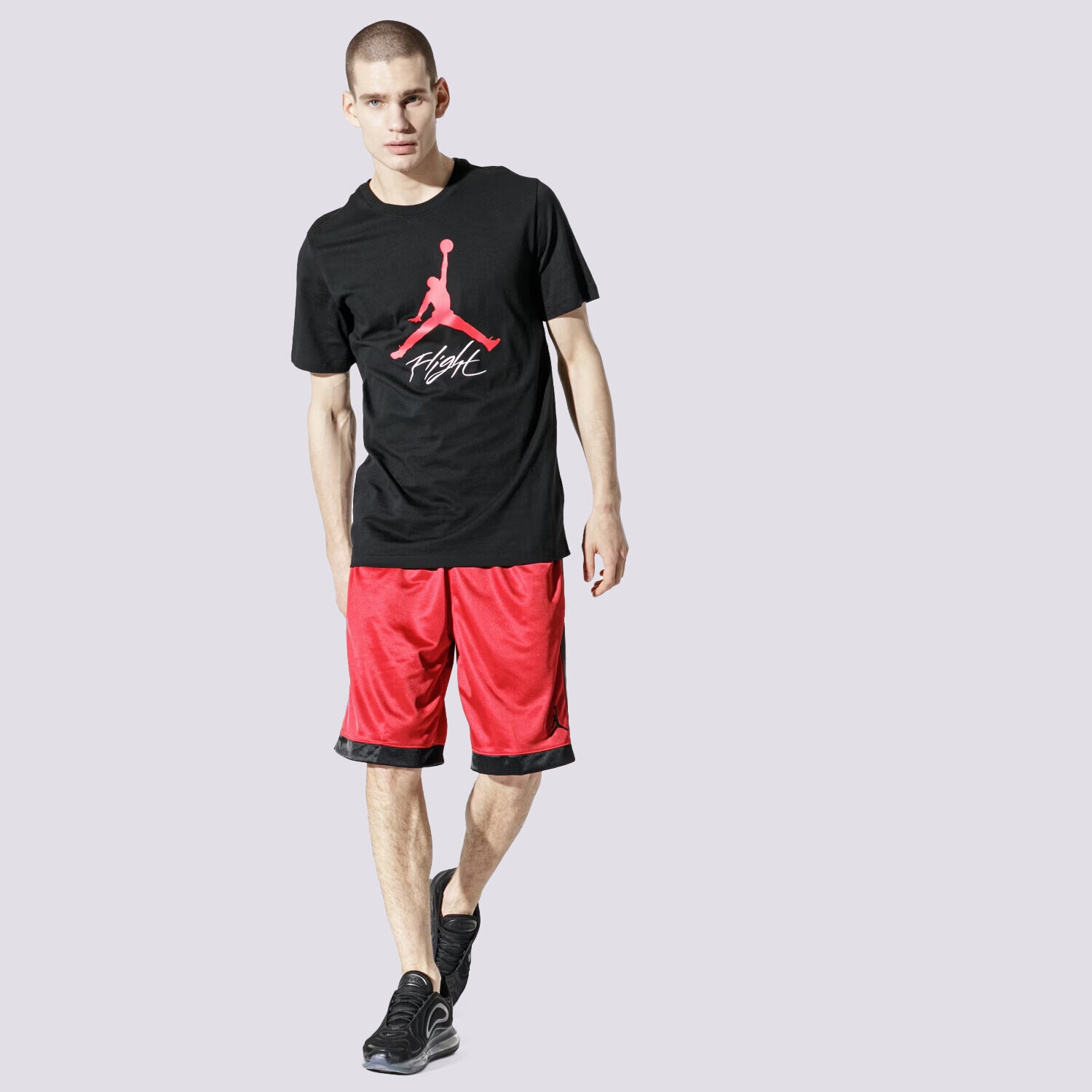 JORDAN T-SHIRT SS JUMPMAN FLIGHT HBR TEE AO0664-010 CZARNY