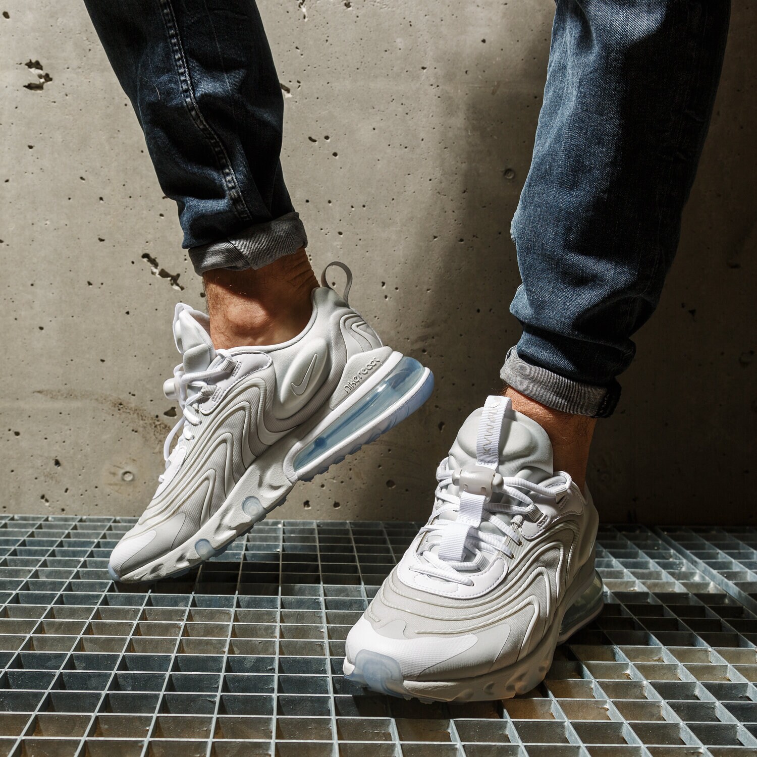 NIKE AIR MAX 270 REACT ENG CJ0579-002 BIAŁY | Męskie