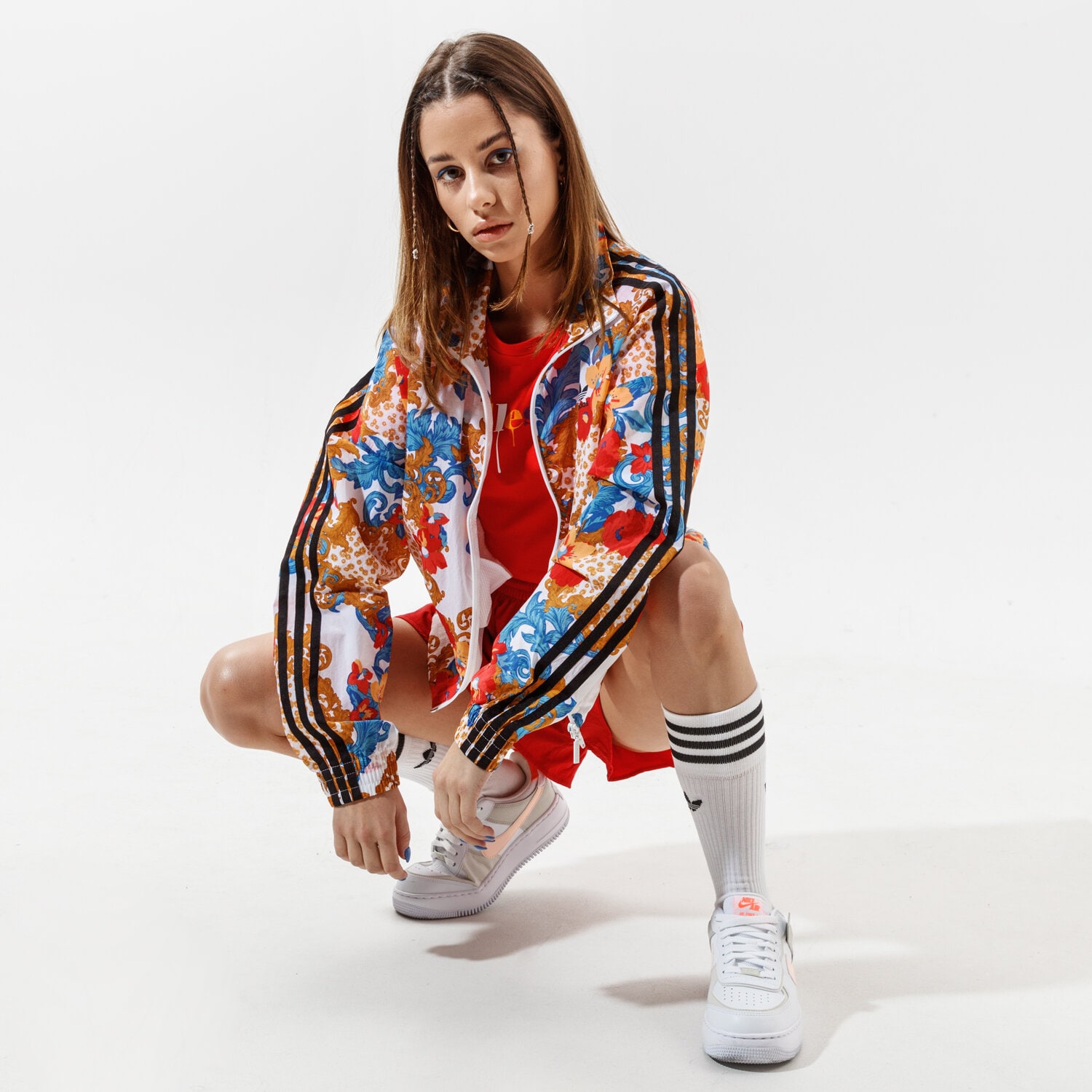 ADIDAS BLUZA ROZPINANA TRACK TOP GN3357 MULTICOLOR Damskie Bluzy