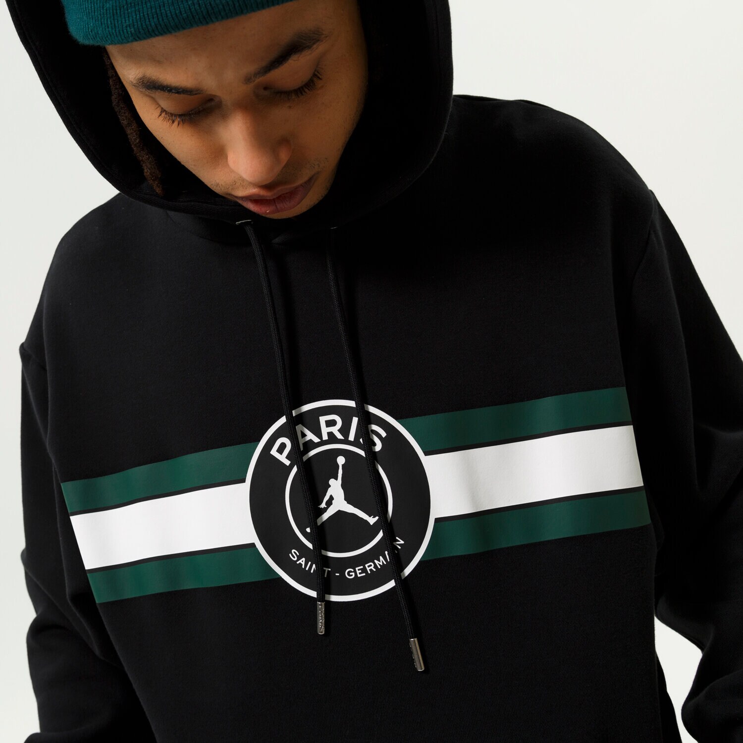 JORDAN BLUZA Z KAPTUREM M J PSG FLEECE PO DJ3928-010 CZARNY