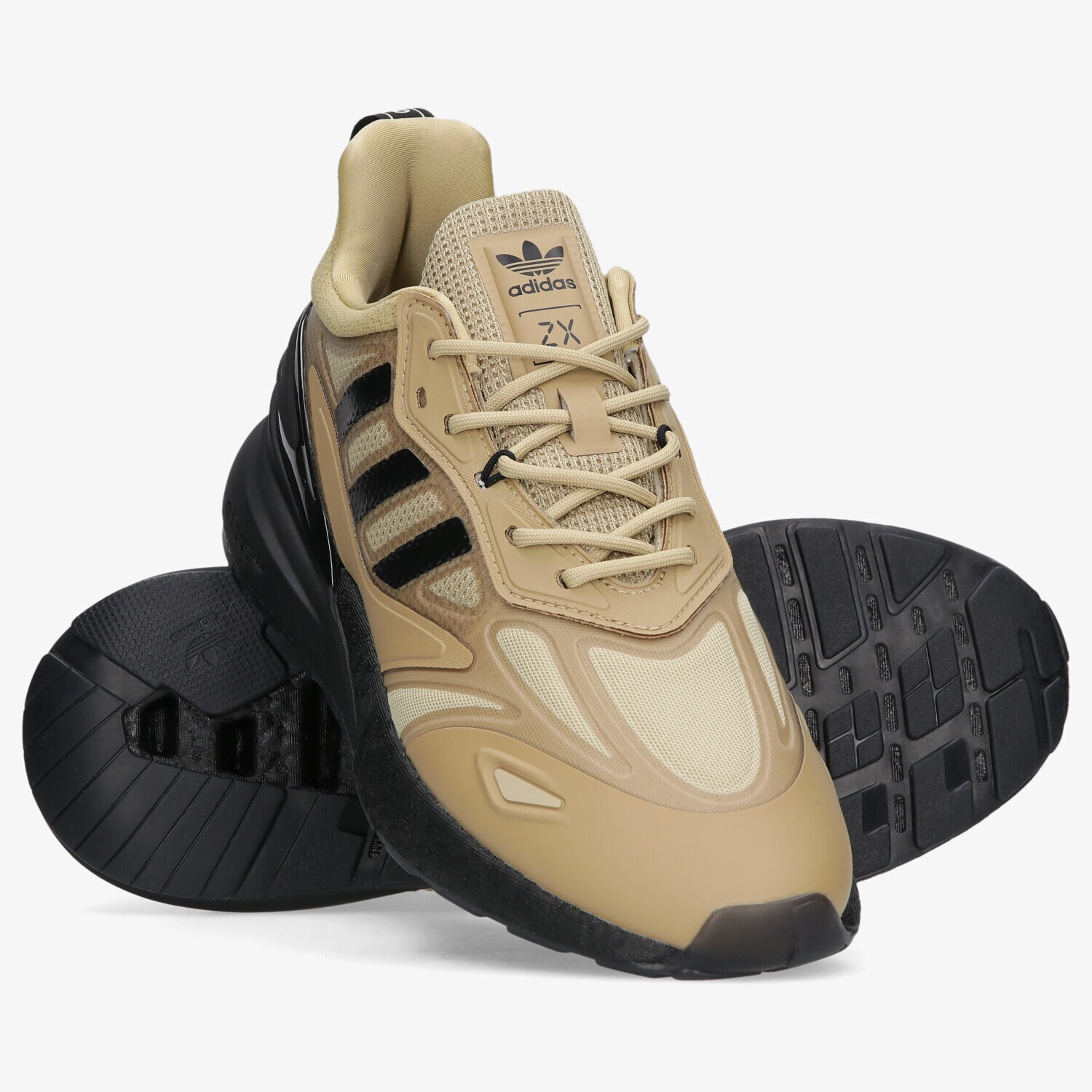 Adidas ZX 2K Boost 2.0 Men's Shoes Athletic Sneakers Beige